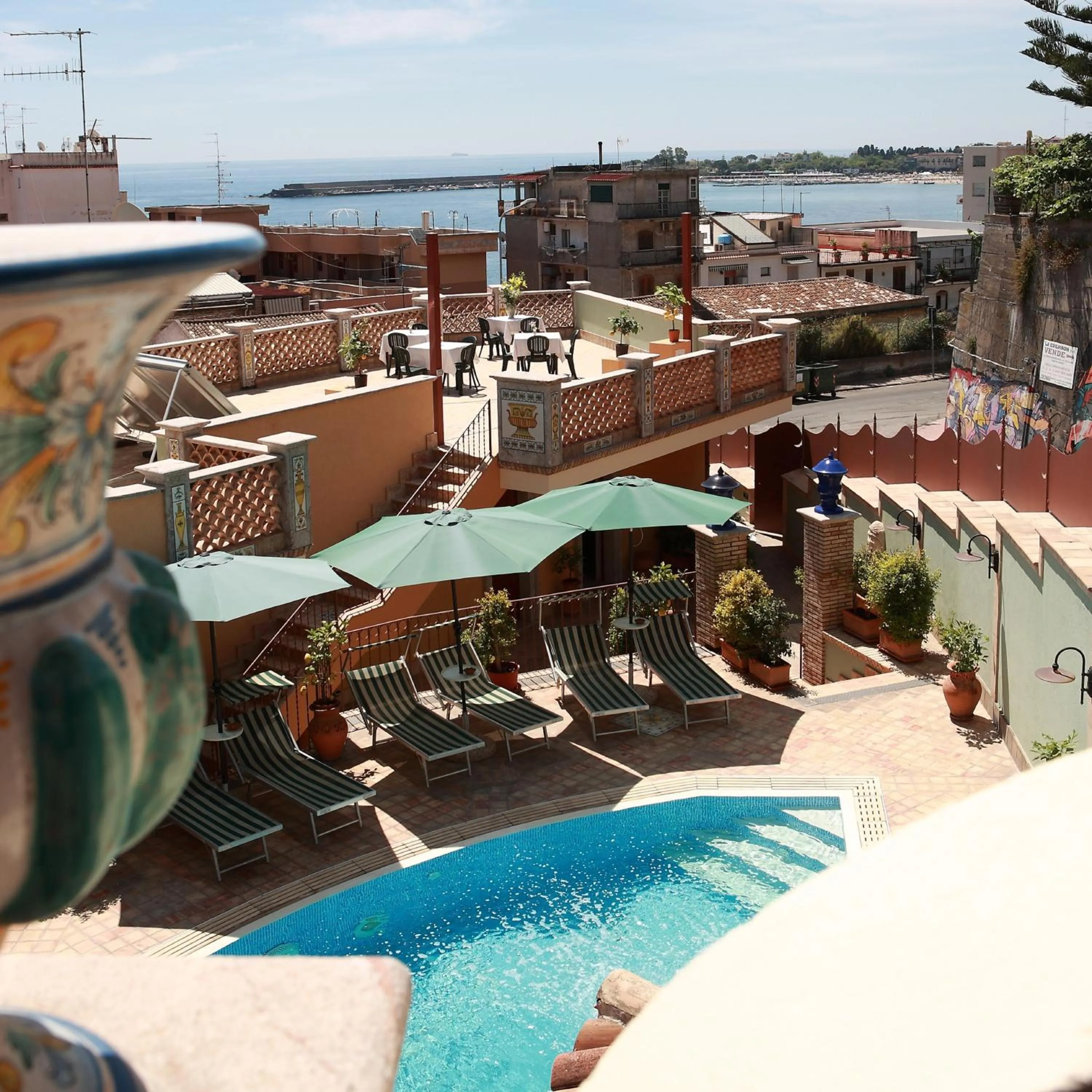 Pool view in Villa Cristina