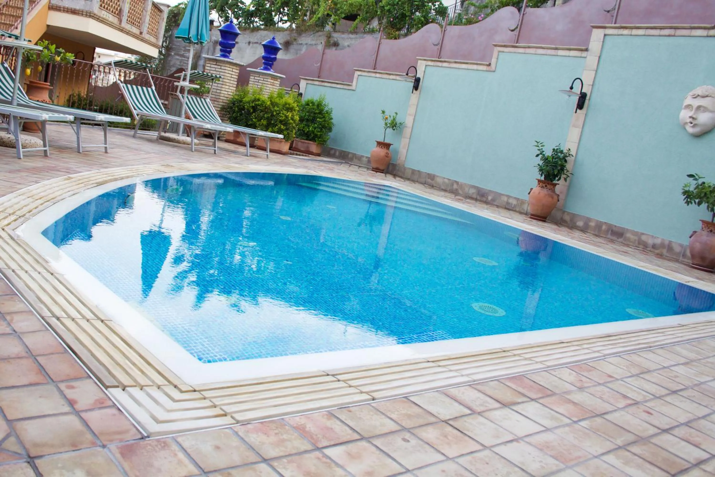 Pool view in Villa Cristina