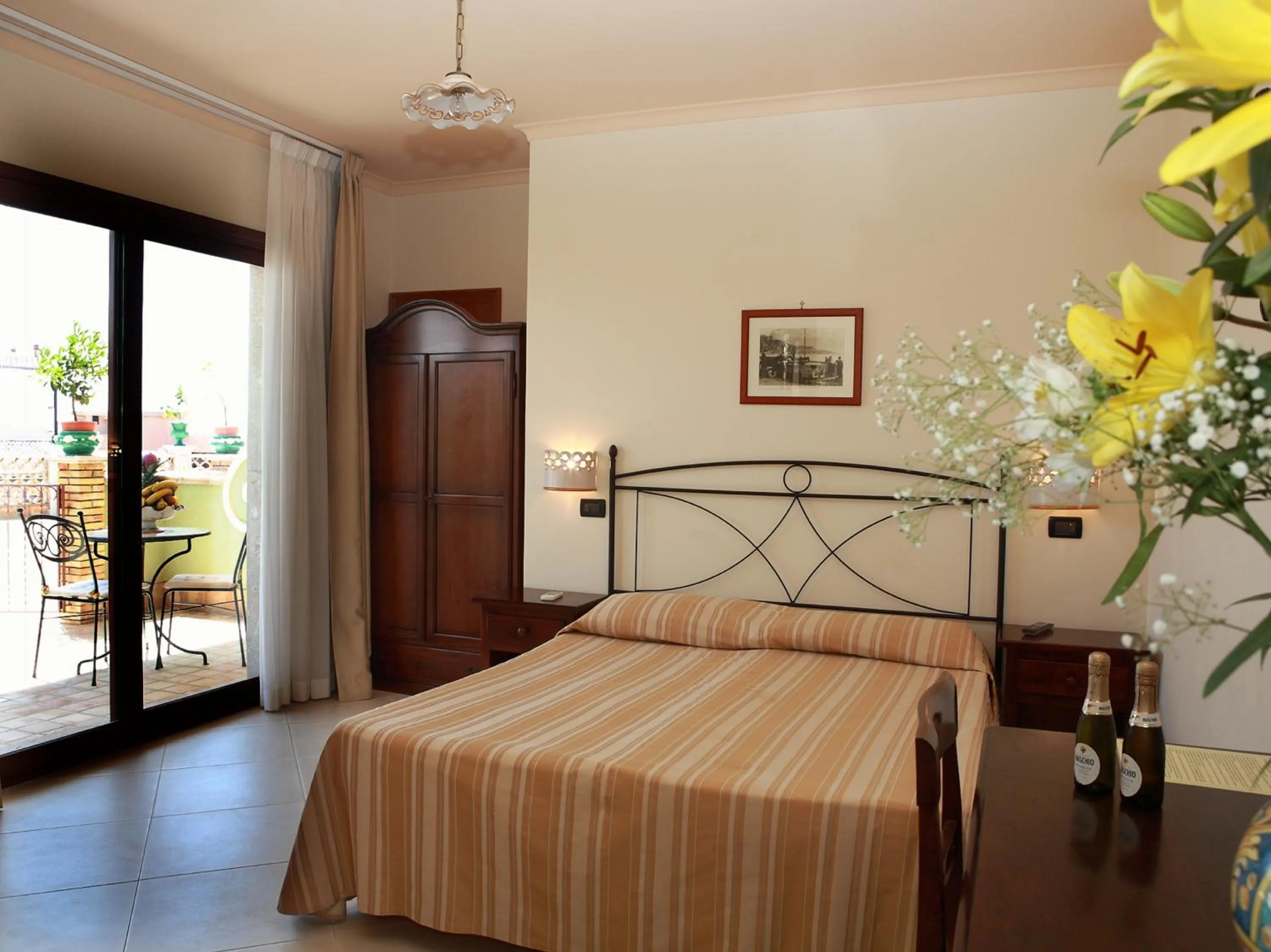 Bed in Villa Cristina