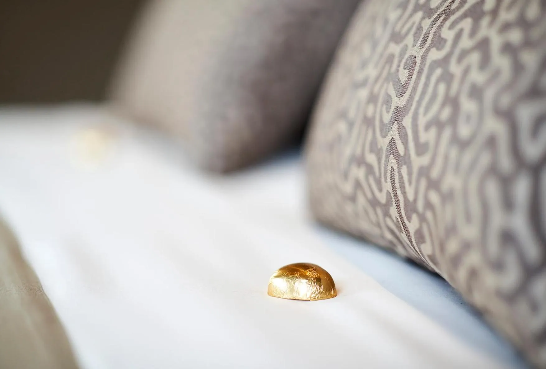 Decorative detail, Bed in Fornace Suite