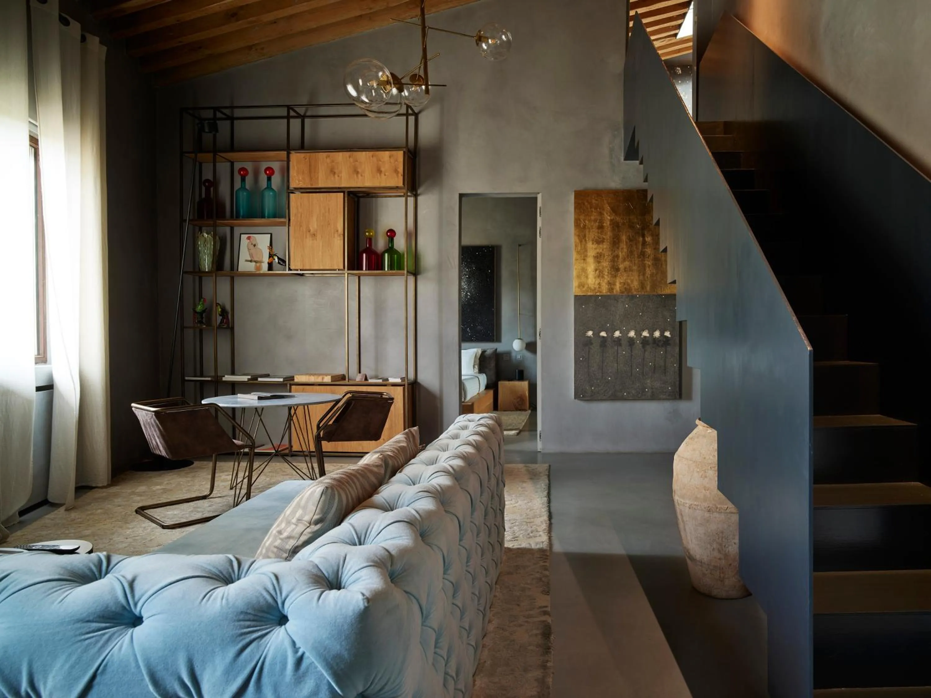 Living room in Fornace Suite