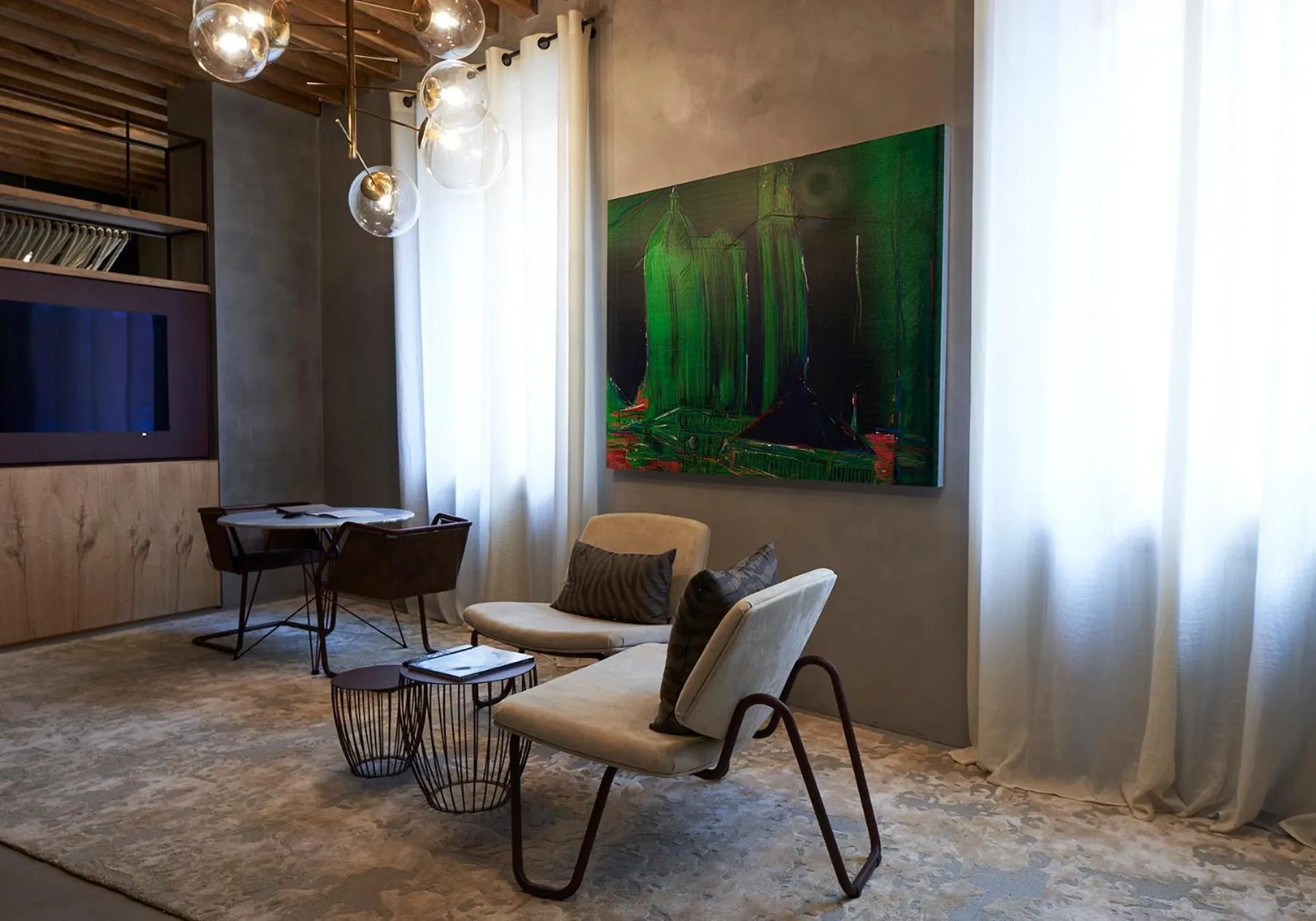 Living room in Fornace Suite