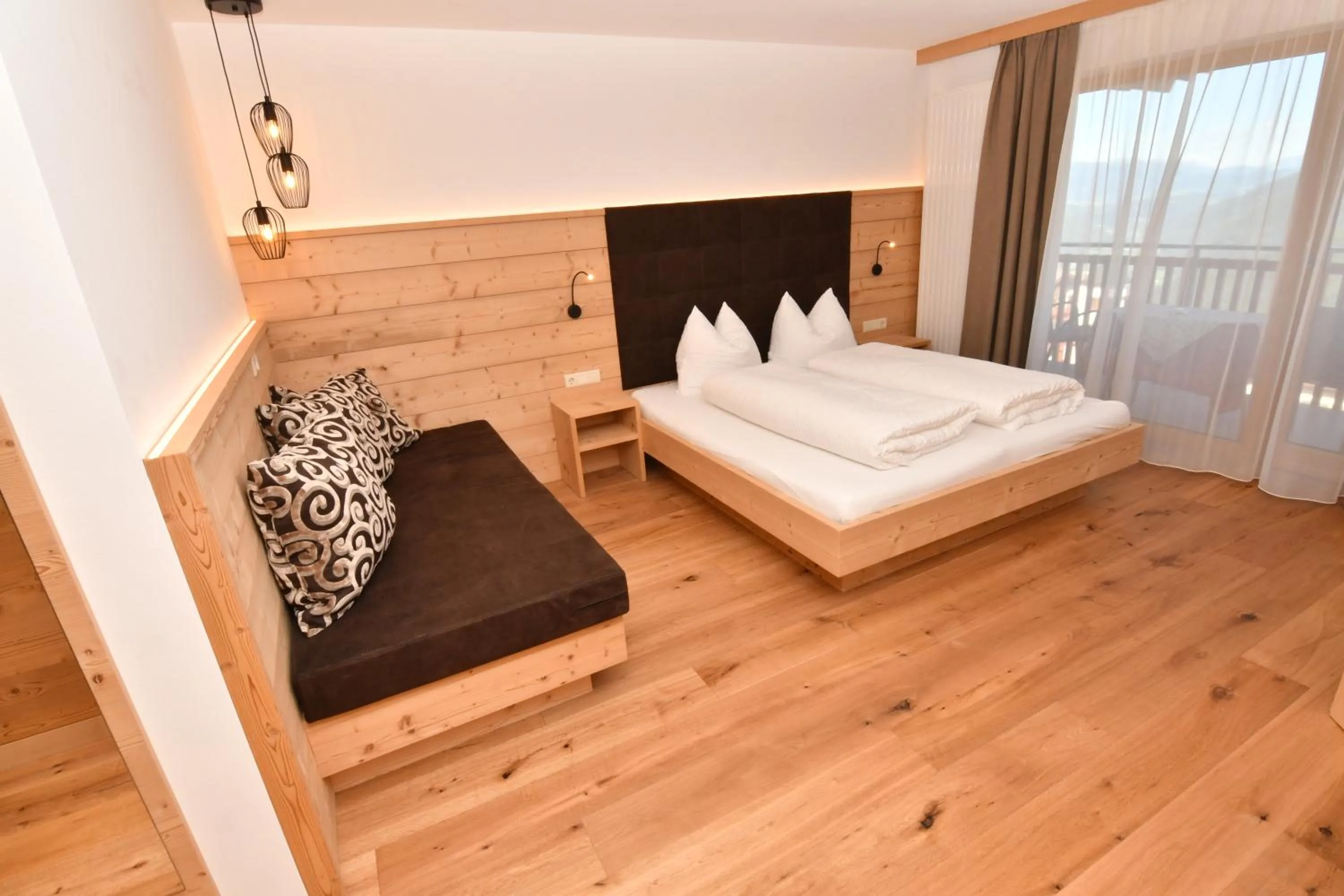 Bed in Hotel Kristall