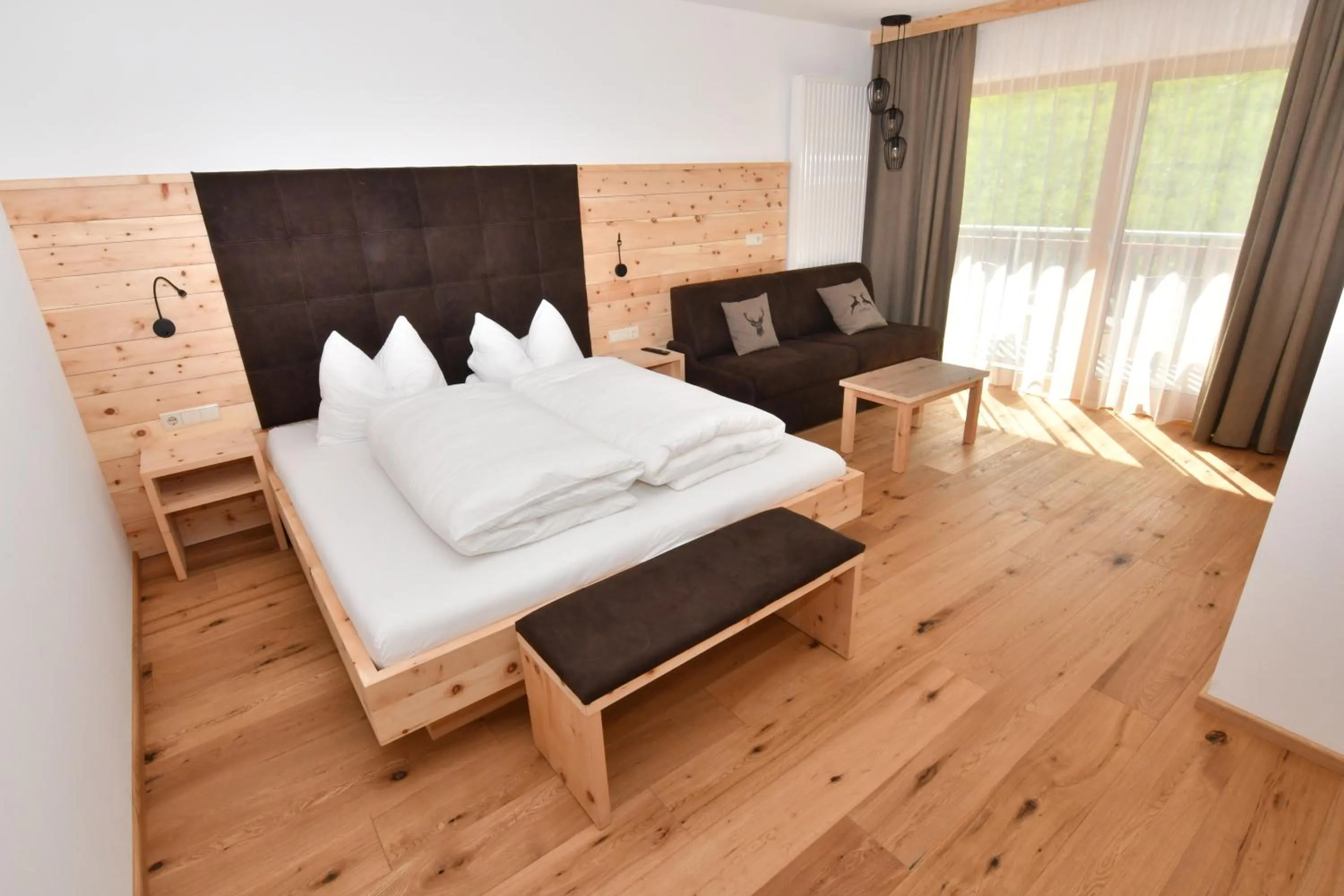 Bed in Hotel Kristall