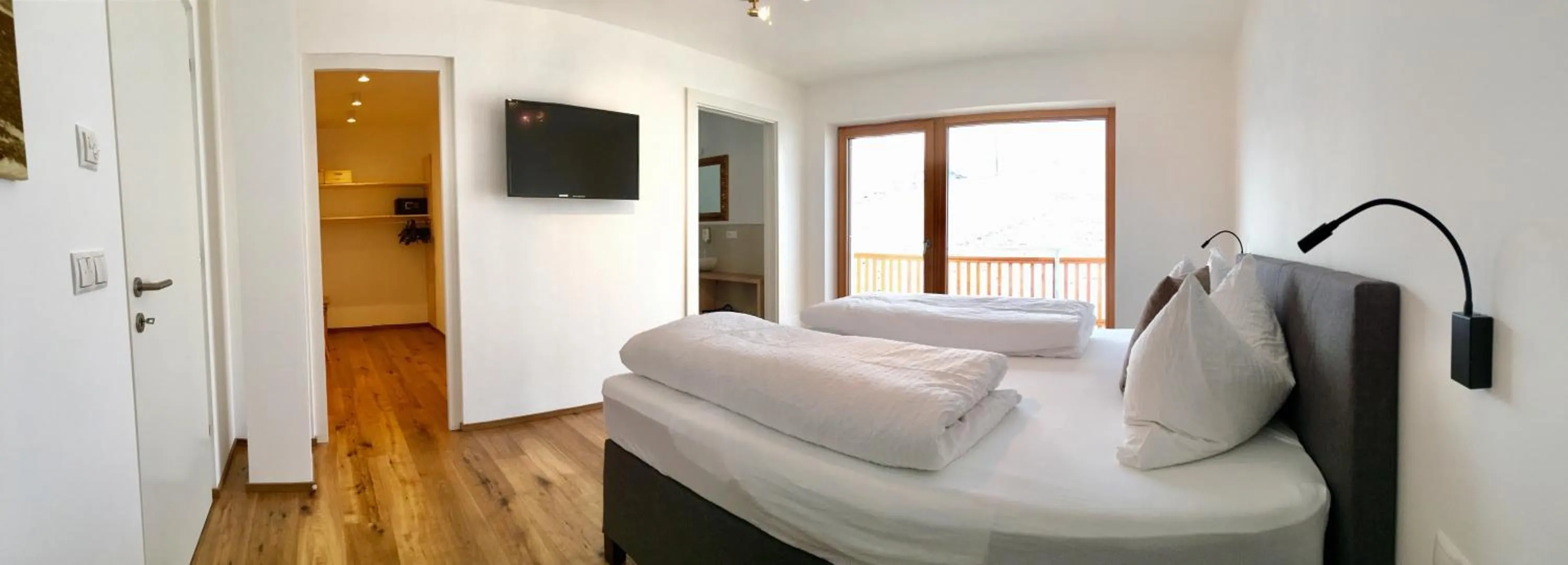 Bed in Hotel Kristall