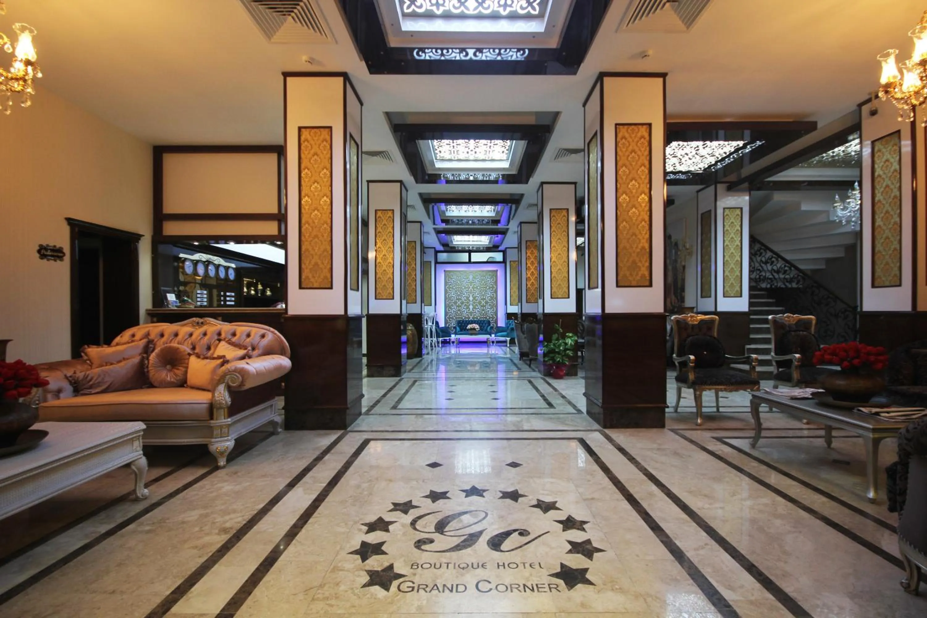 Lobby or reception in Grand Corner Boutique Hotel