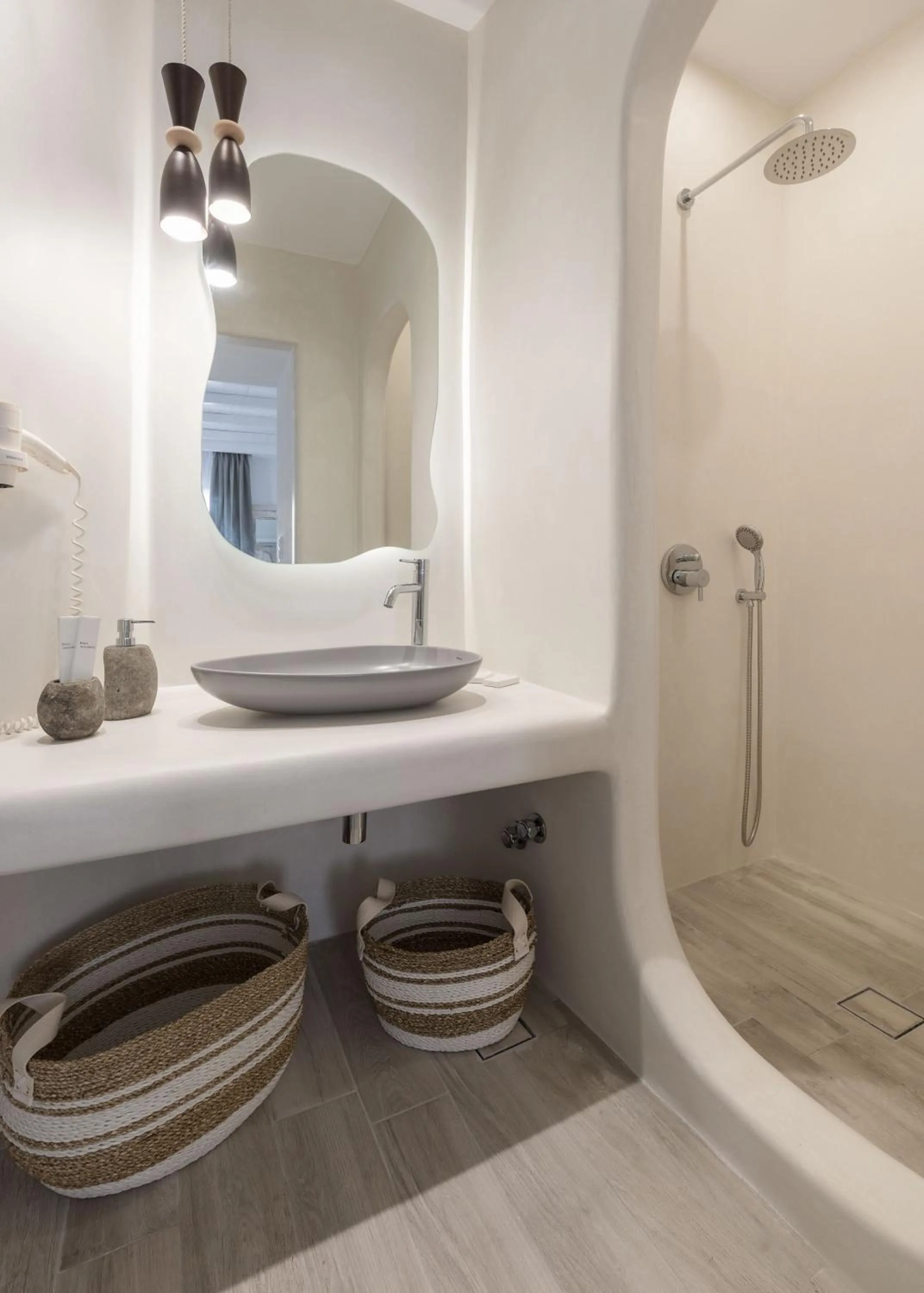 Shower in Iliada Suites