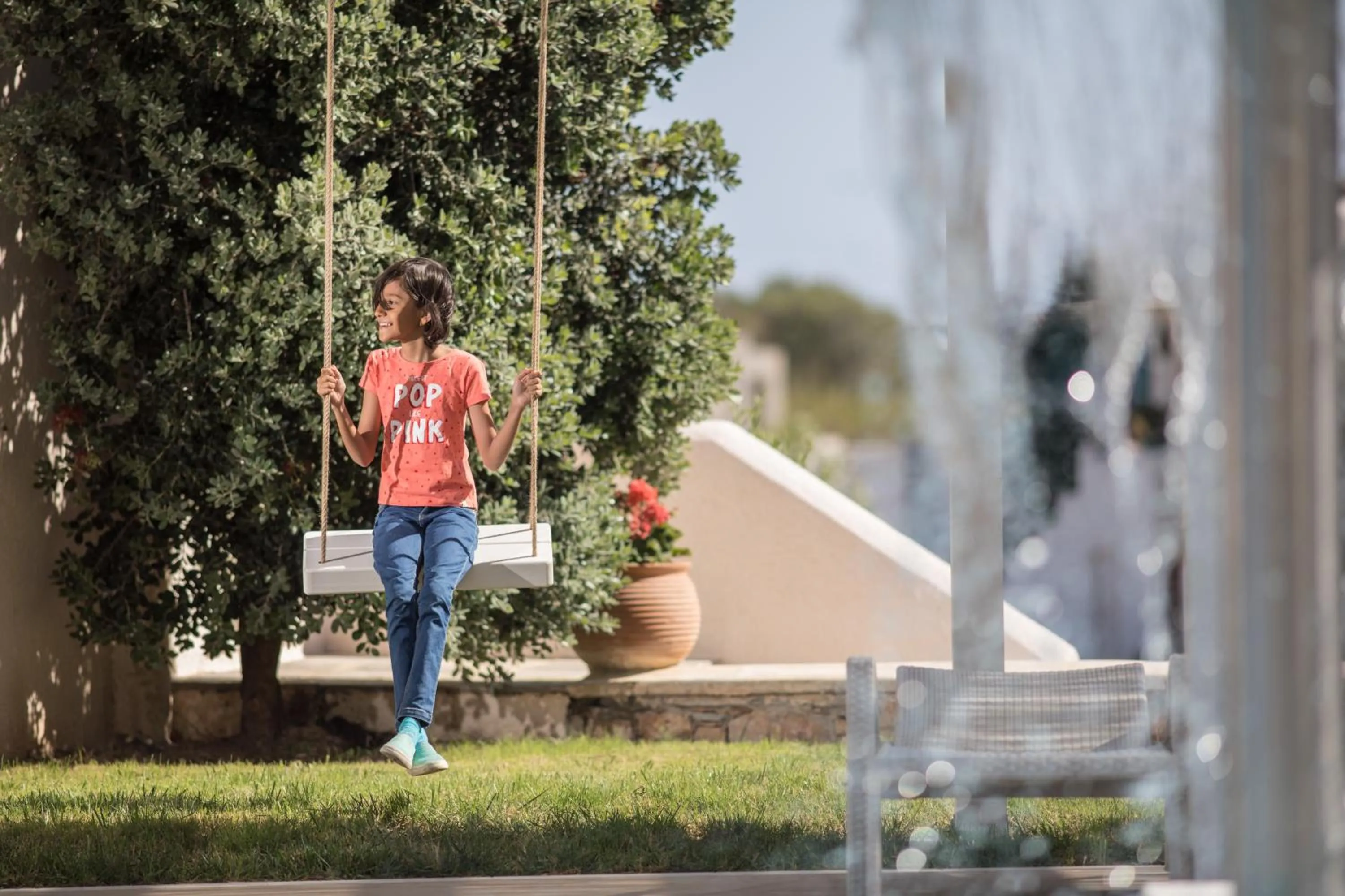 Patio in Iliada Villas
