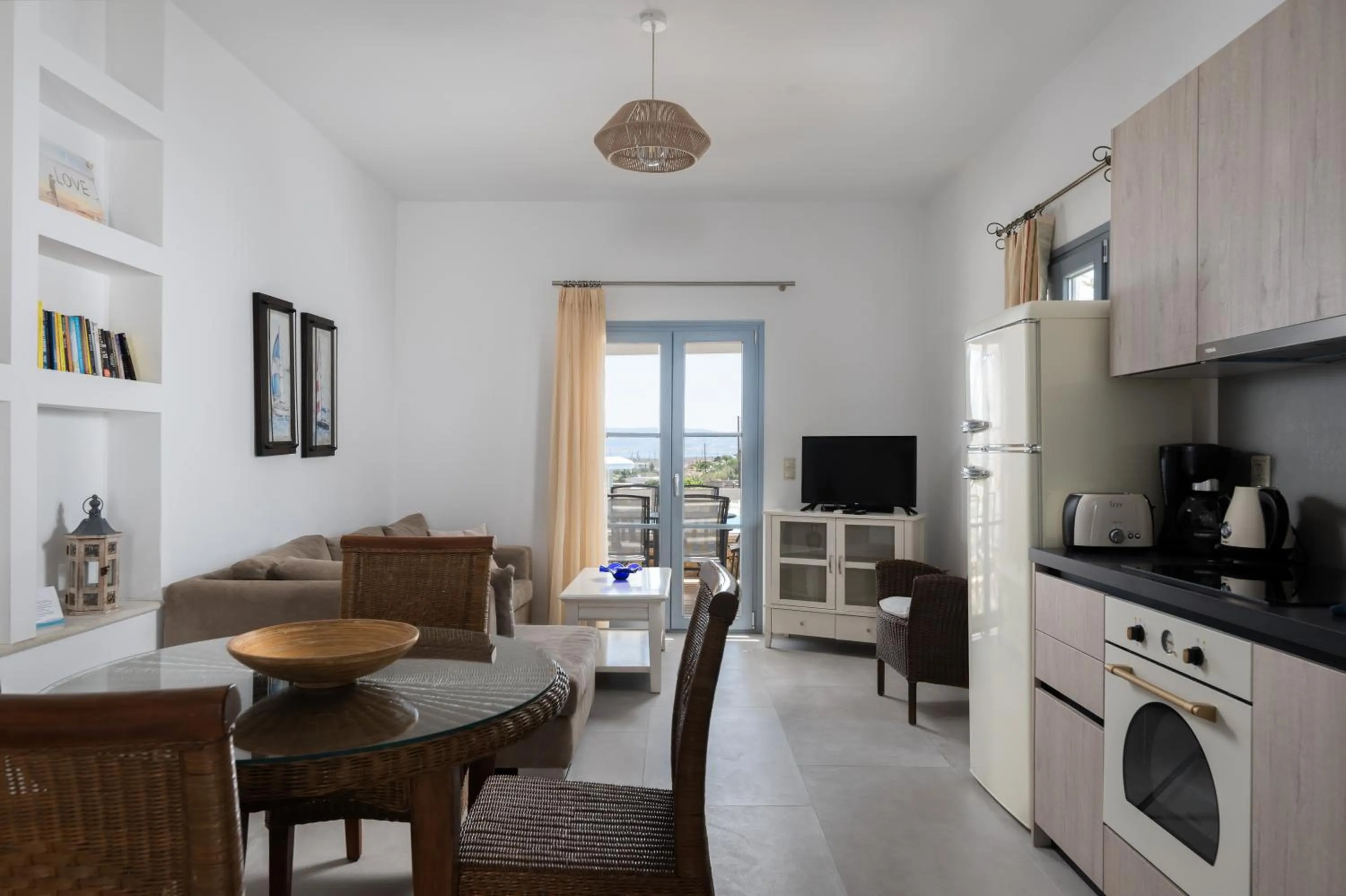Living room in Iliada Villas