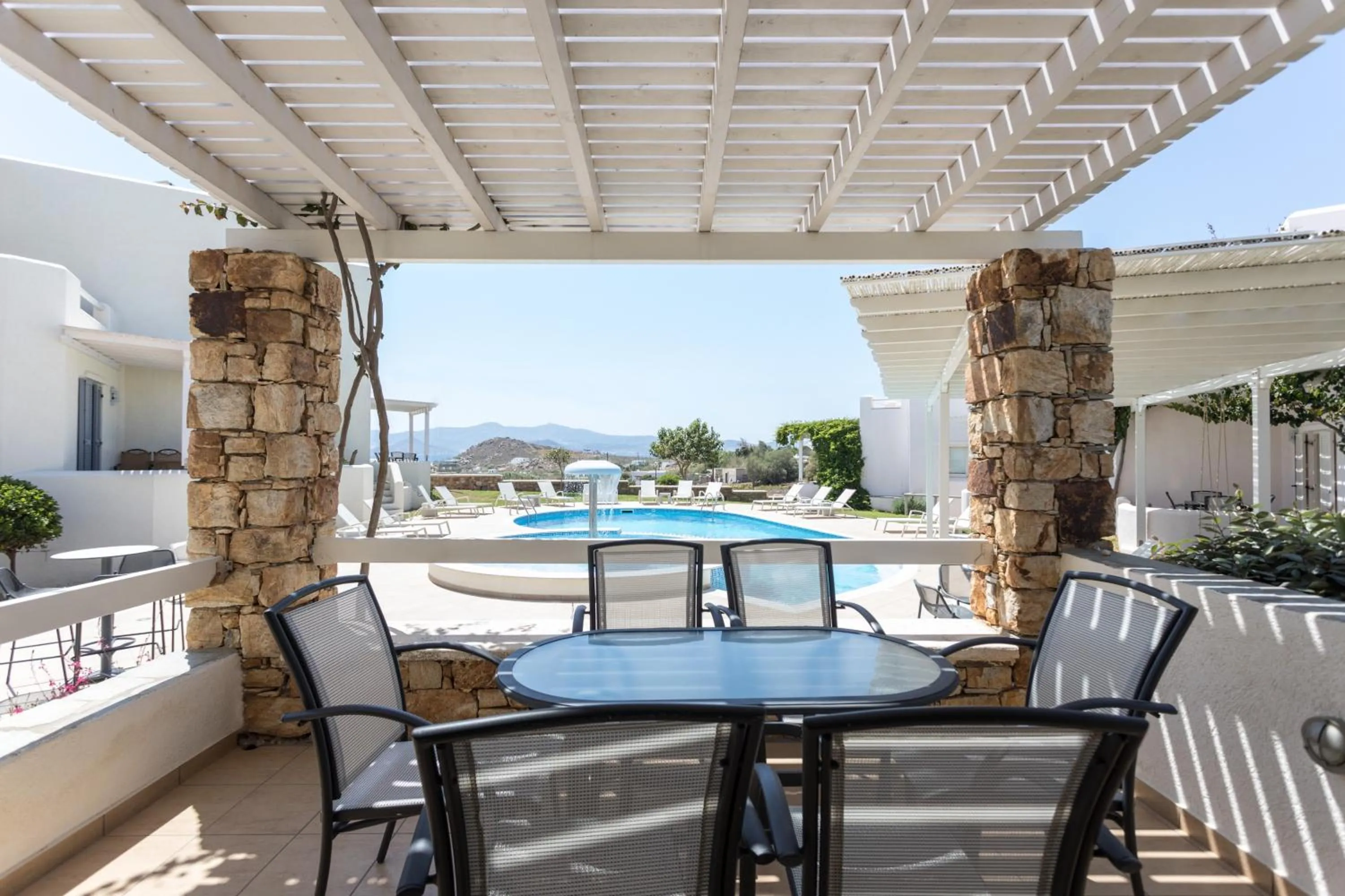 Patio in Iliada Villas