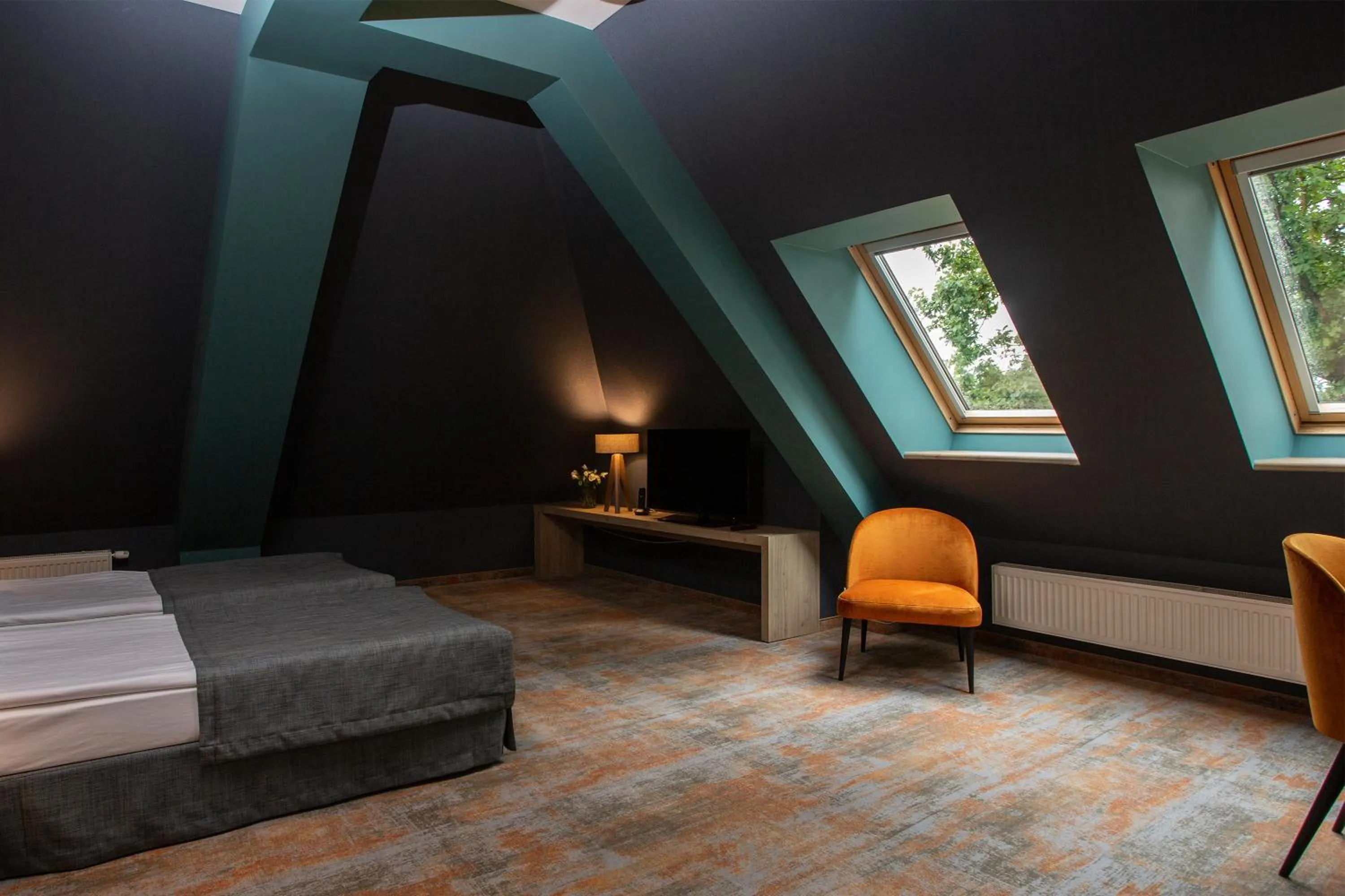 Living room, Bed in Hotel Styl 70