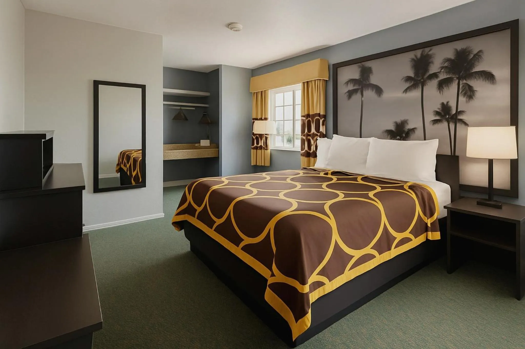 Photo of the whole room, Bed in Super 8 by Wyndham Bakersfield South CA