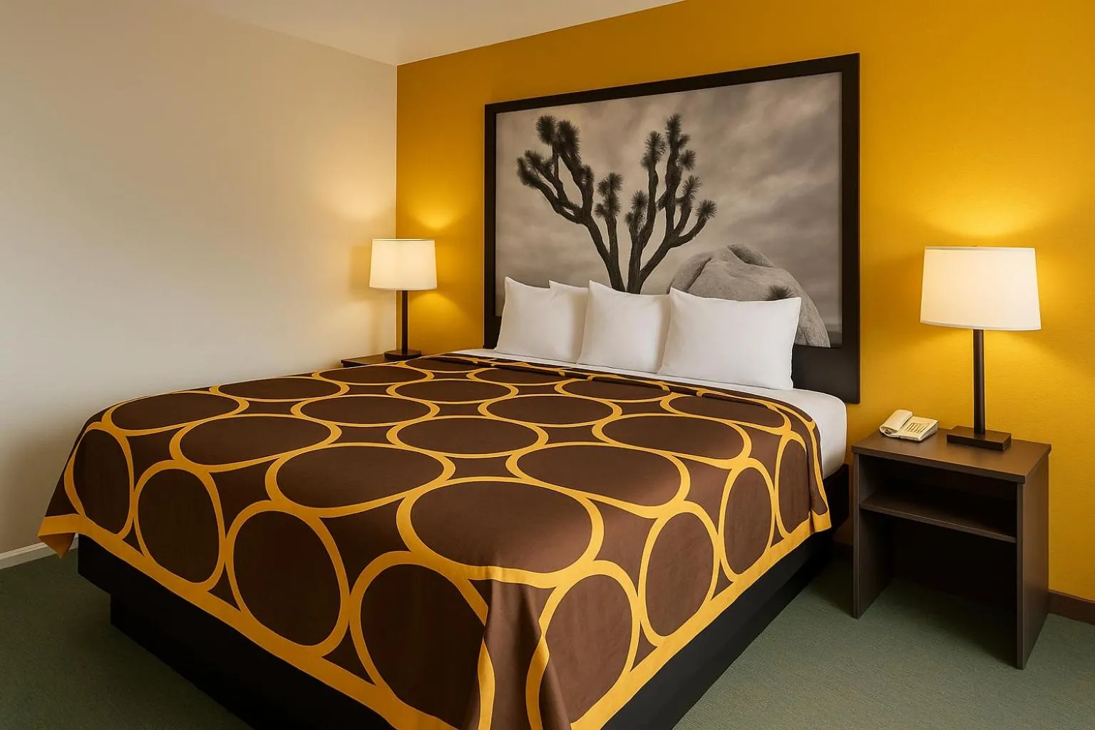 Bed in Super 8 by Wyndham Bakersfield South CA