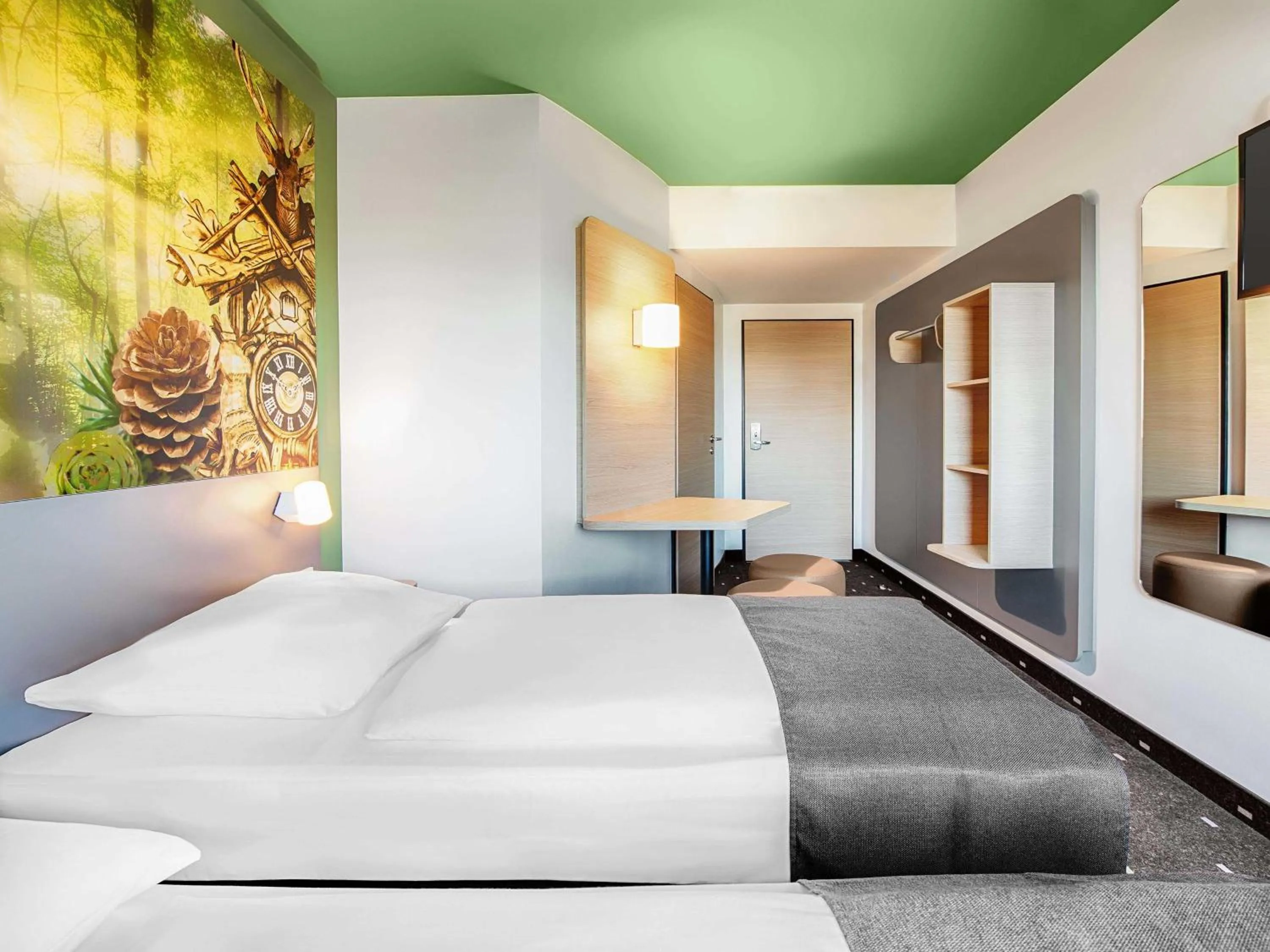 Photo of the whole room, Bed in B&B HOTEL Baden-Airpark