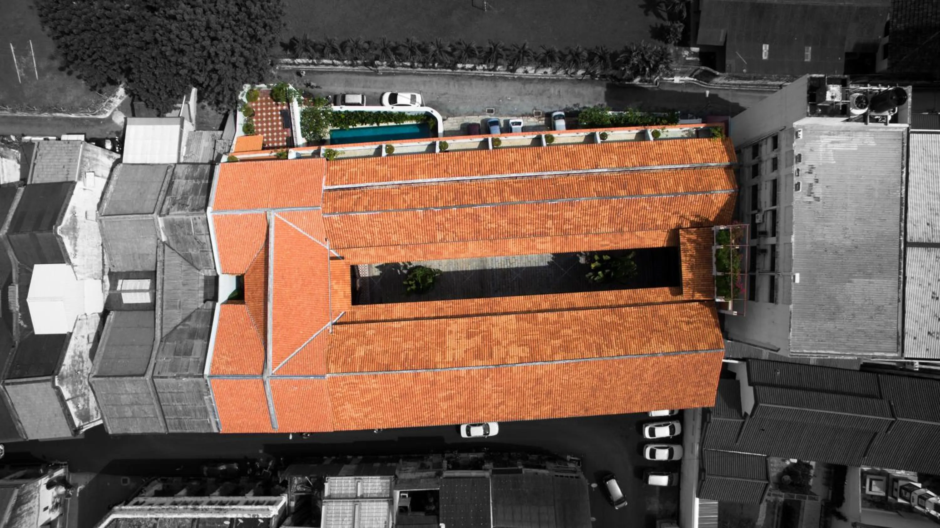 Bird's eye view in Seven Terraces