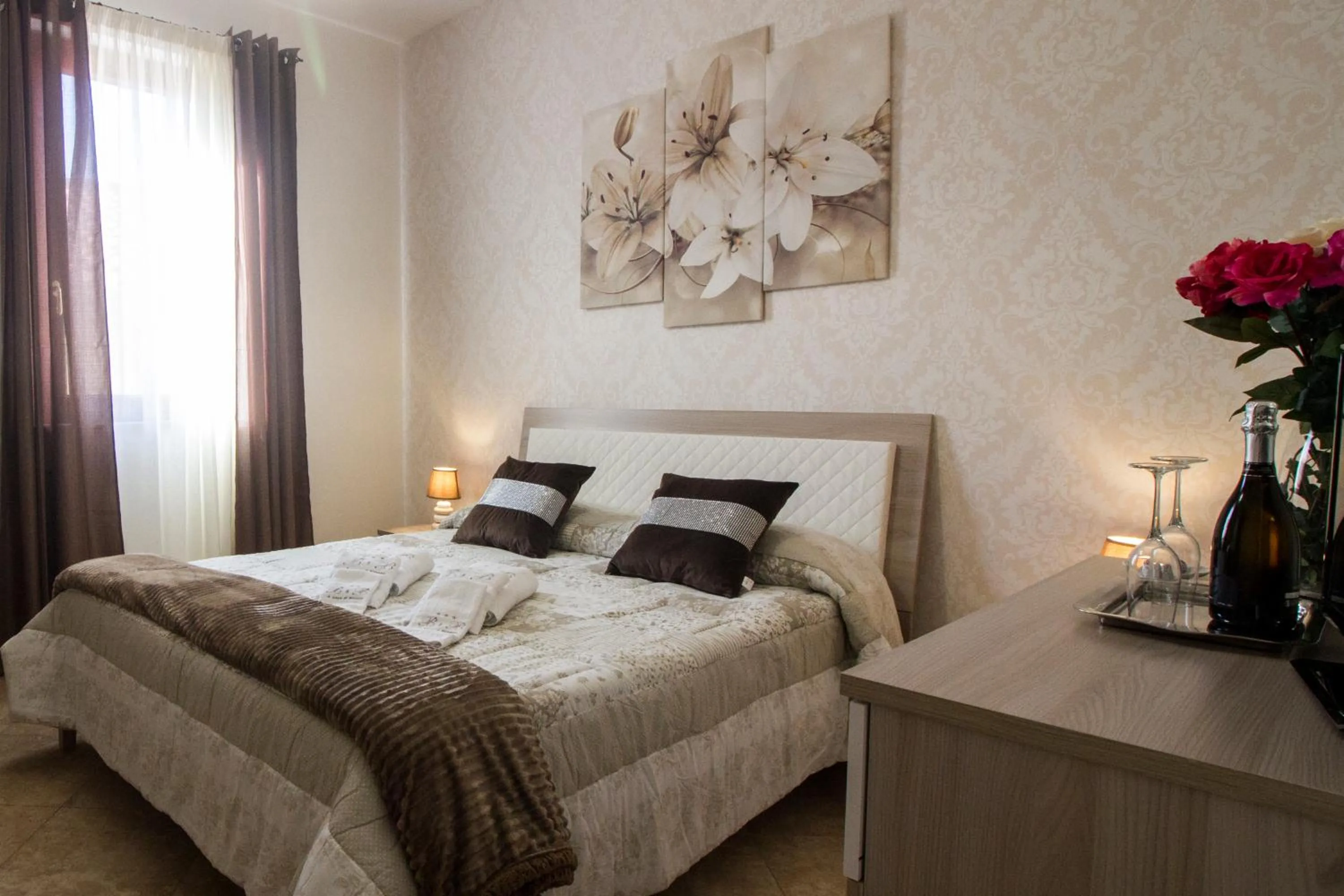 Bed in A casa di Simona