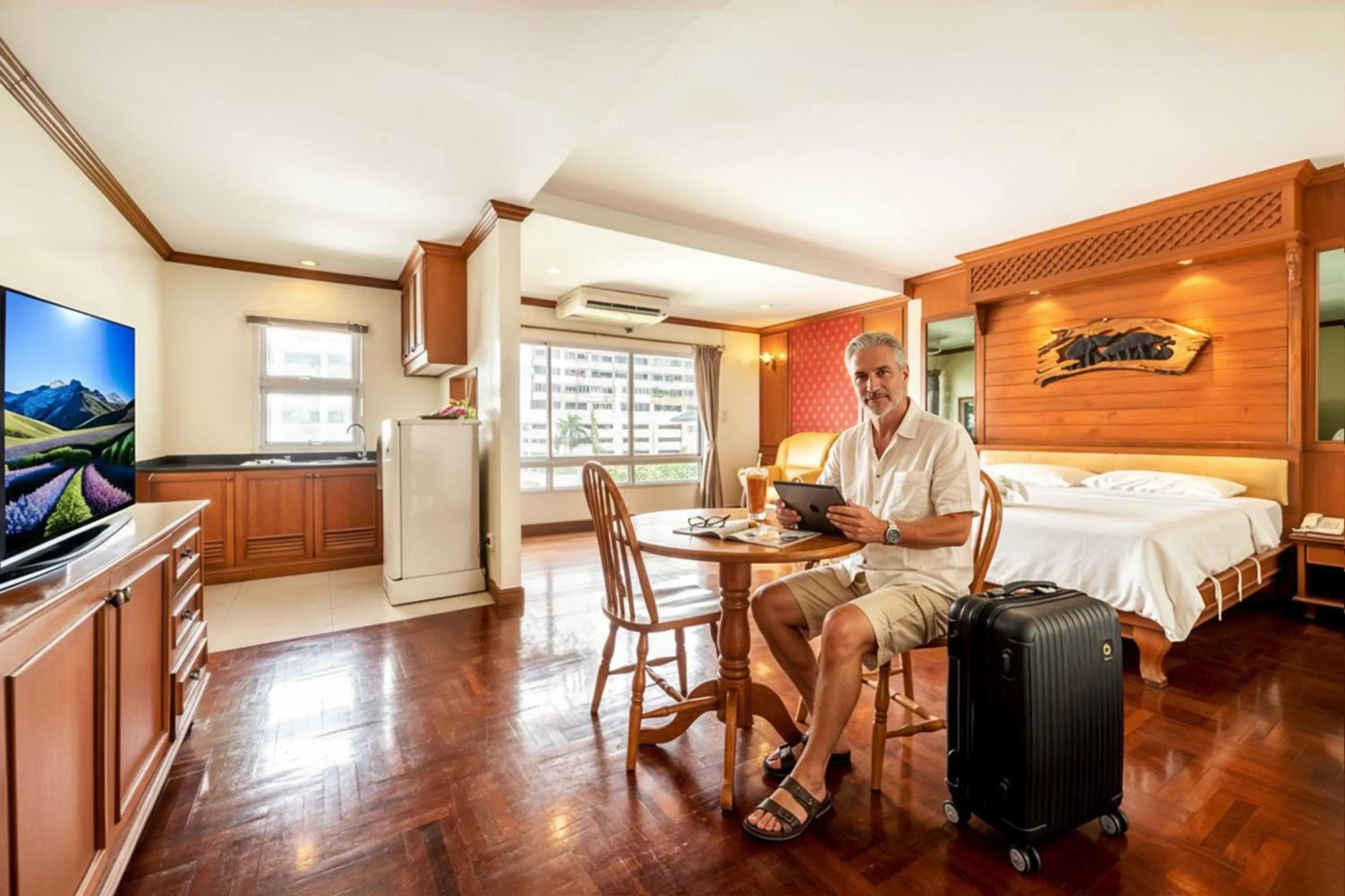 Bed in Royal Ivory Sukhumvit Nana