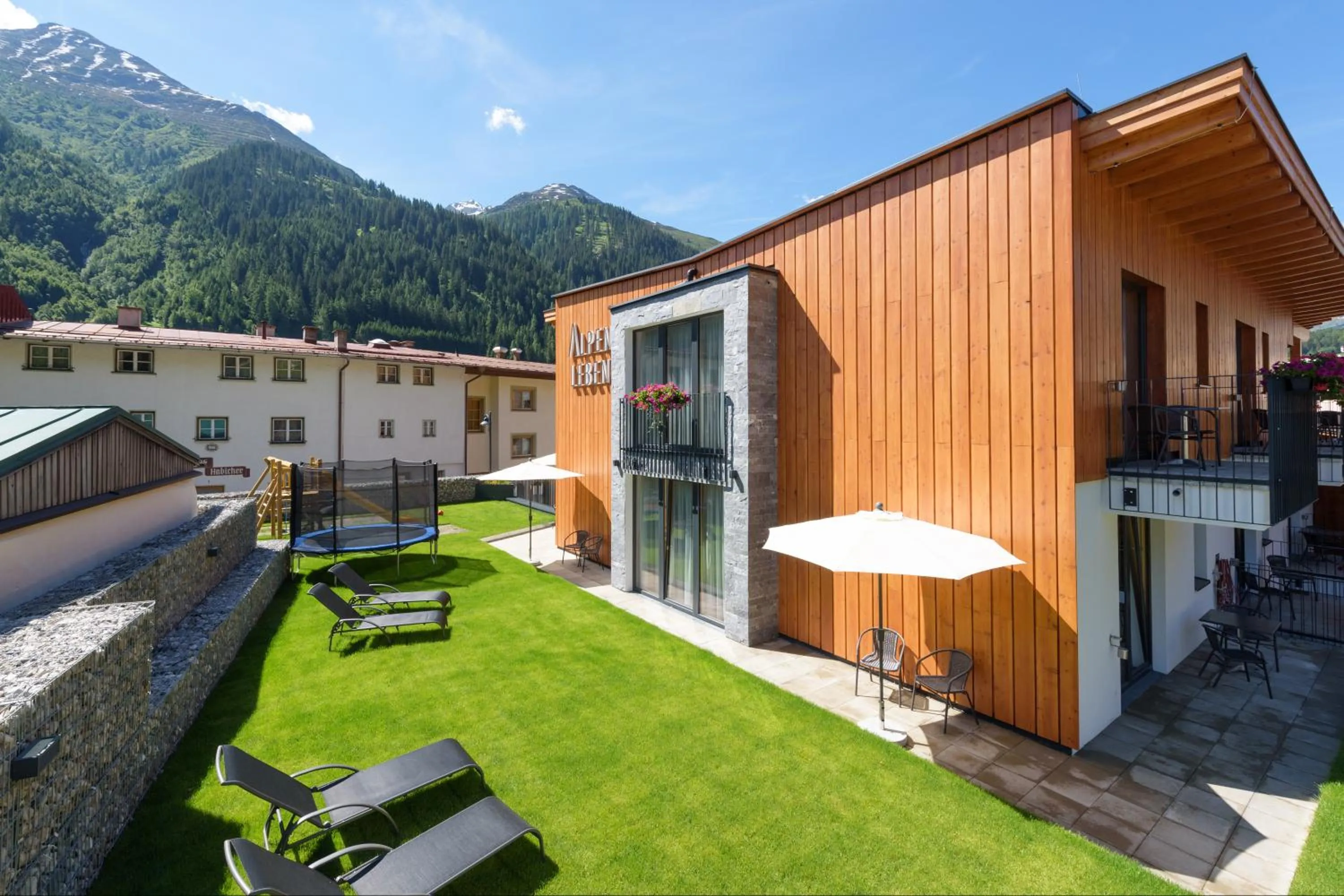 Garden view in Anthony's Peaks & Pillows