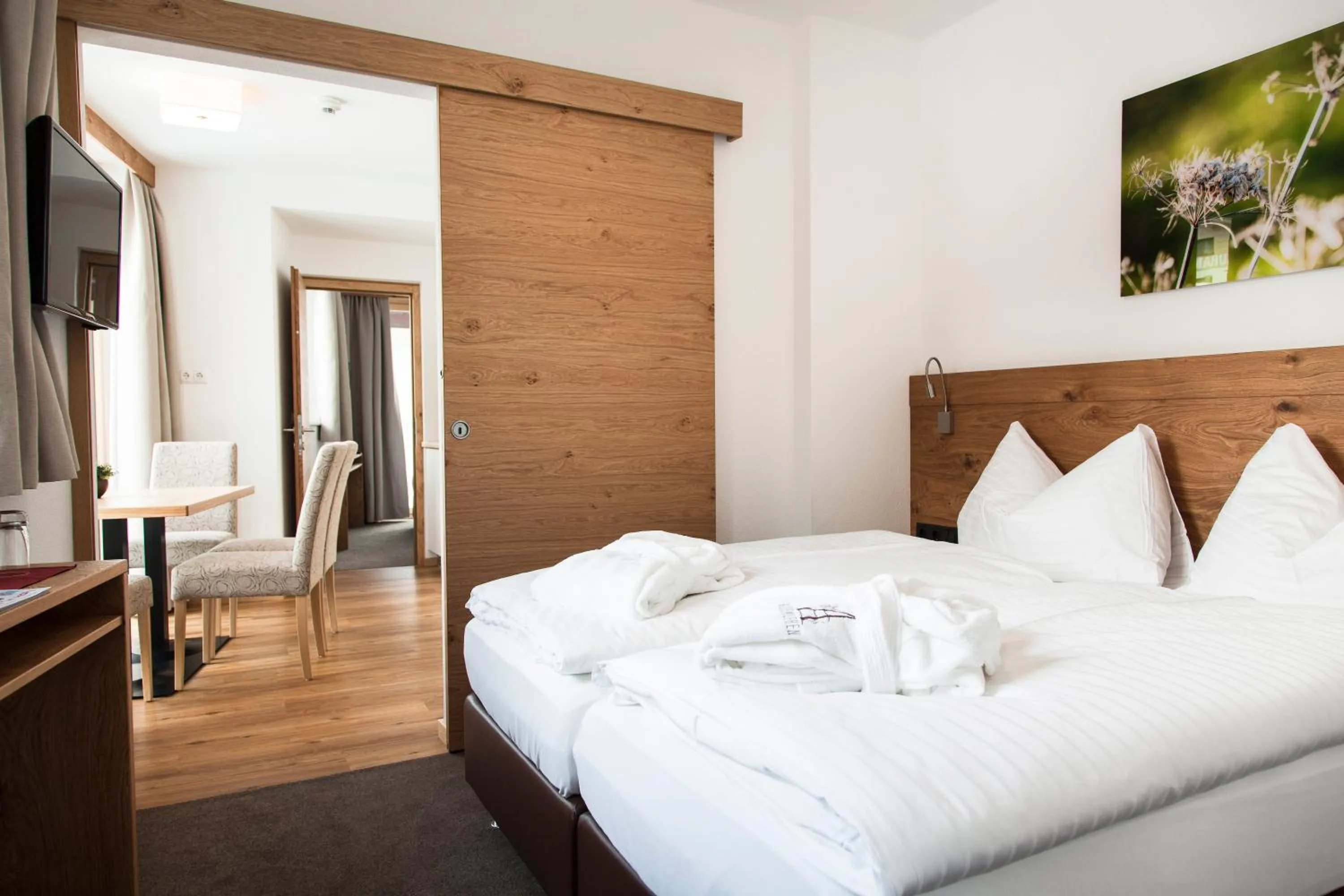 Bed in Anthony's Peaks & Pillows