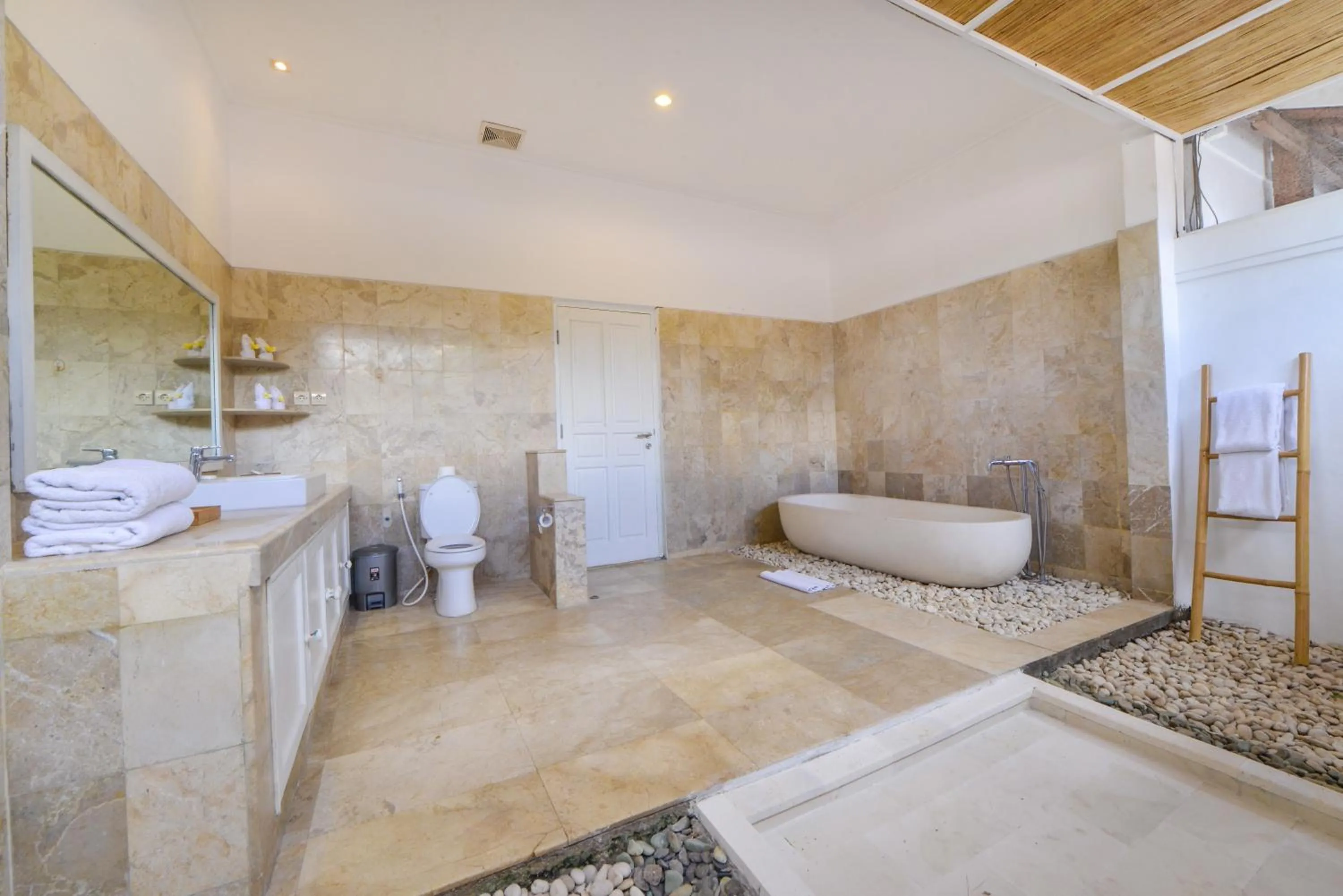 Shower in Villa Del Mar Canggu by Kanaya Hospitality