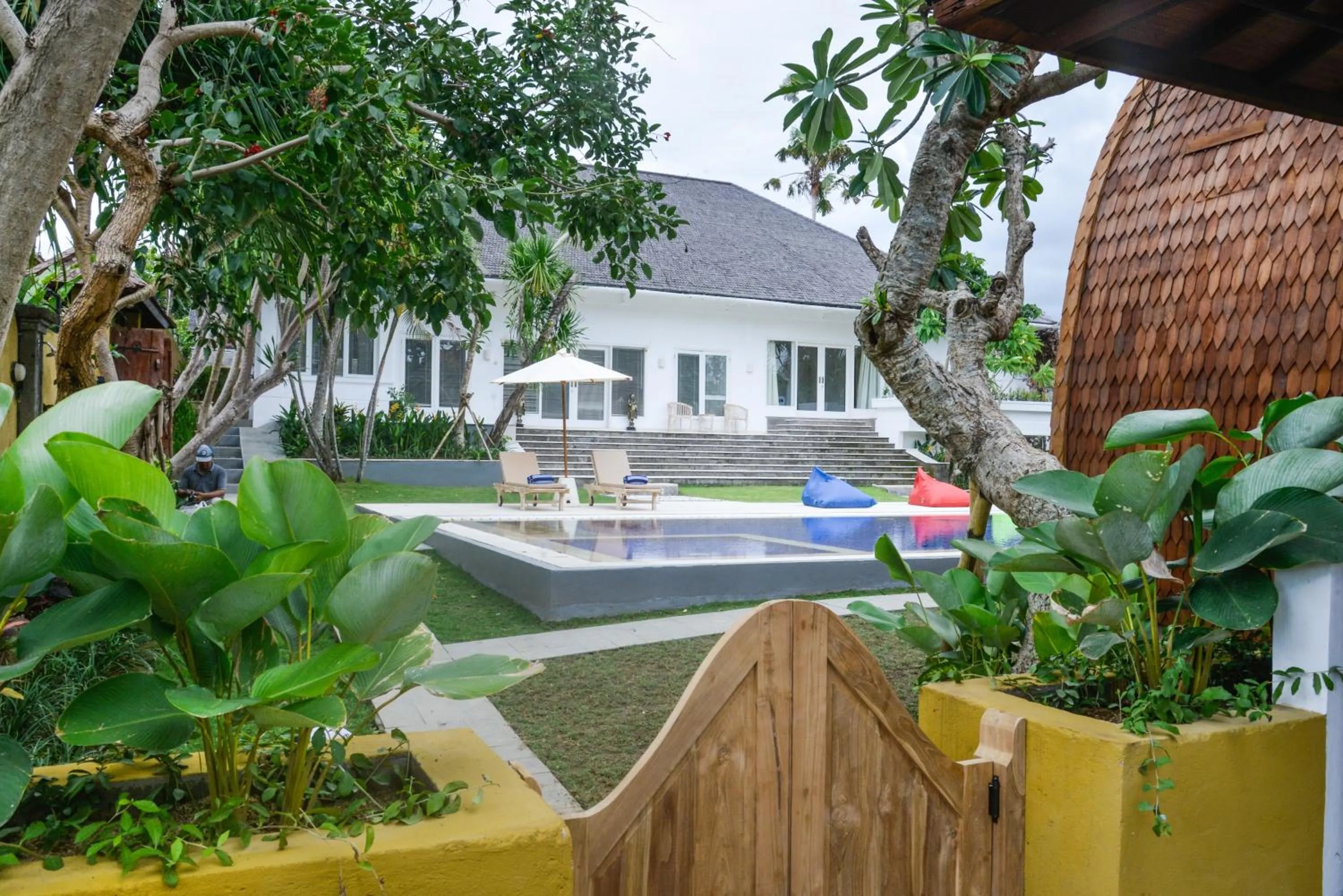 Garden view in Villa Del Mar Canggu by Kanaya Hospitality