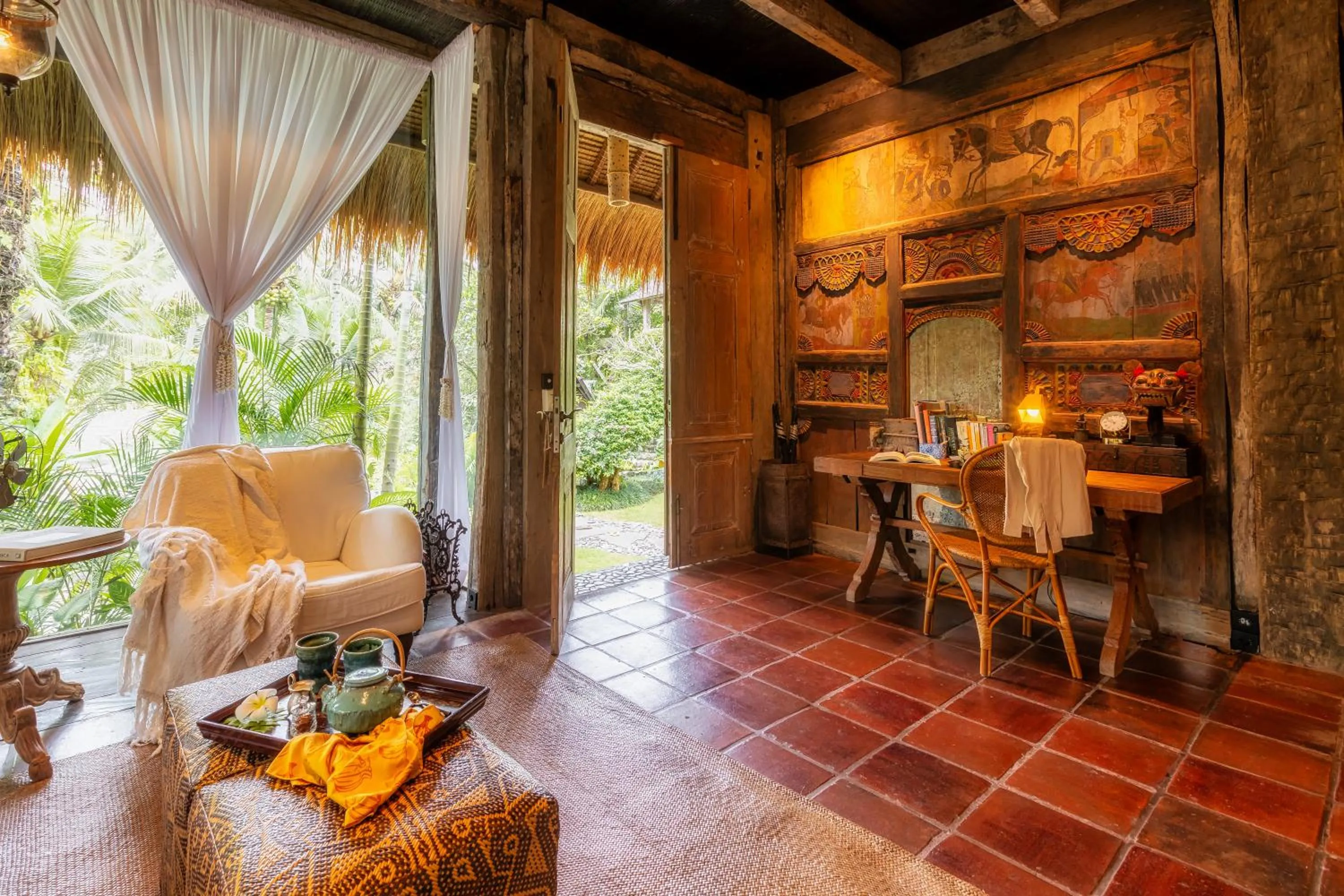 Seating area in Stone House
