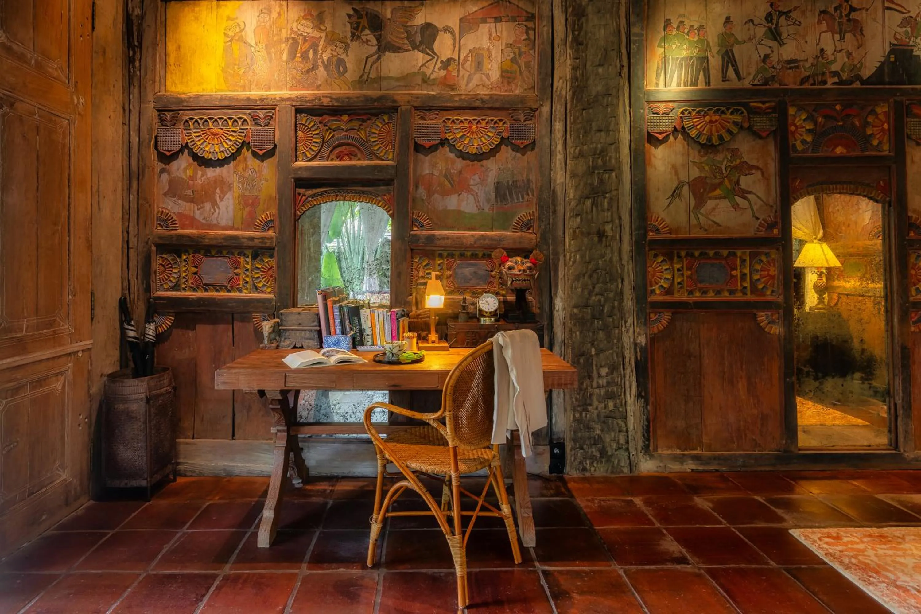 Seating area in Stone House
