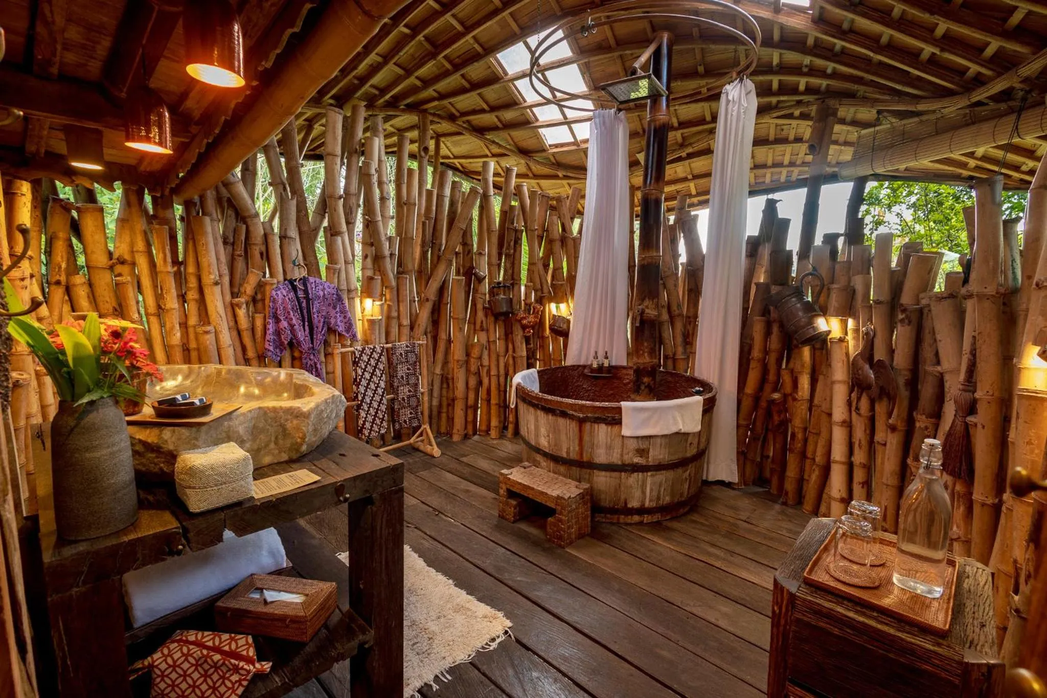 Shower in Stone House