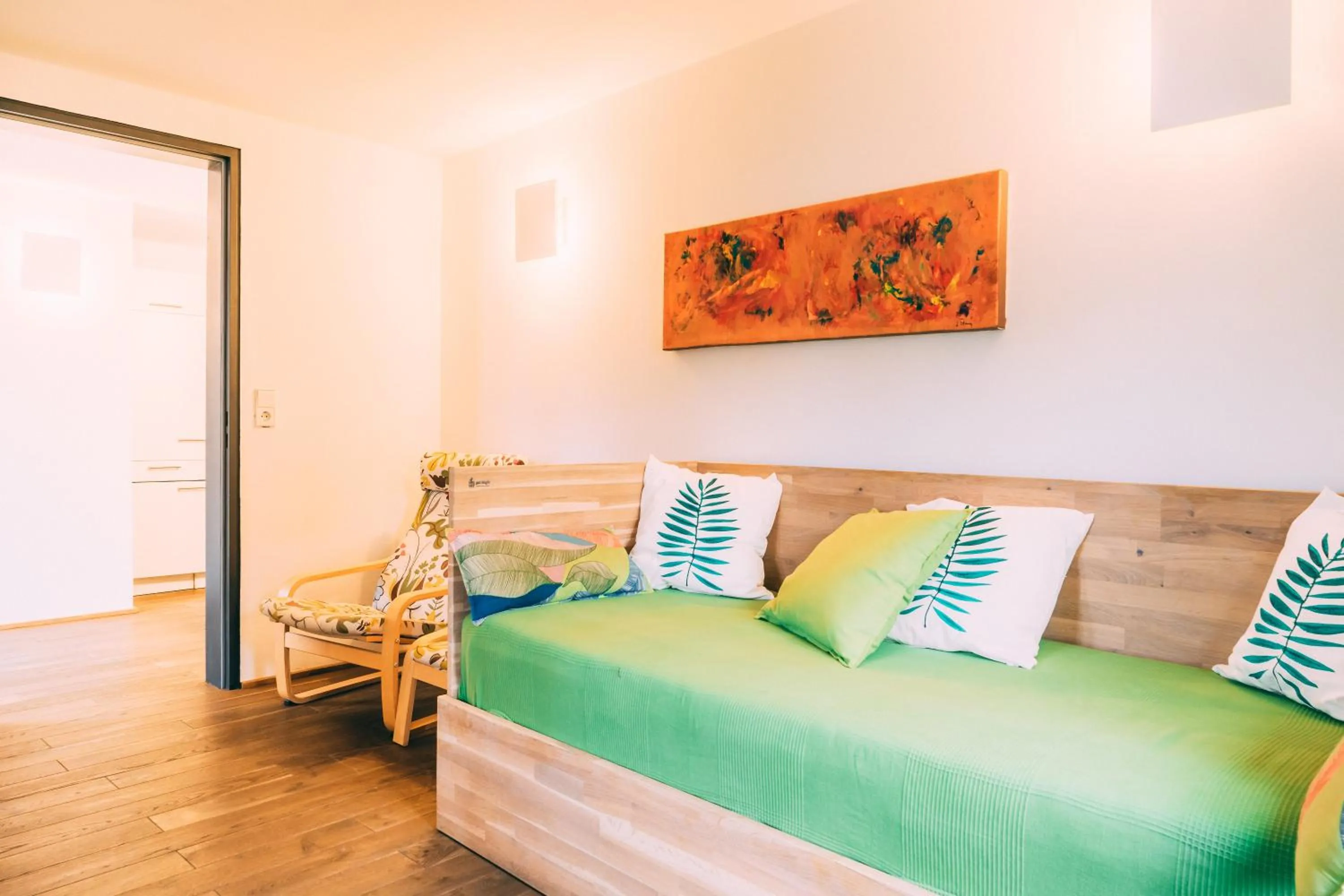 Living room, Bed in Stadthaus Gut Hügle