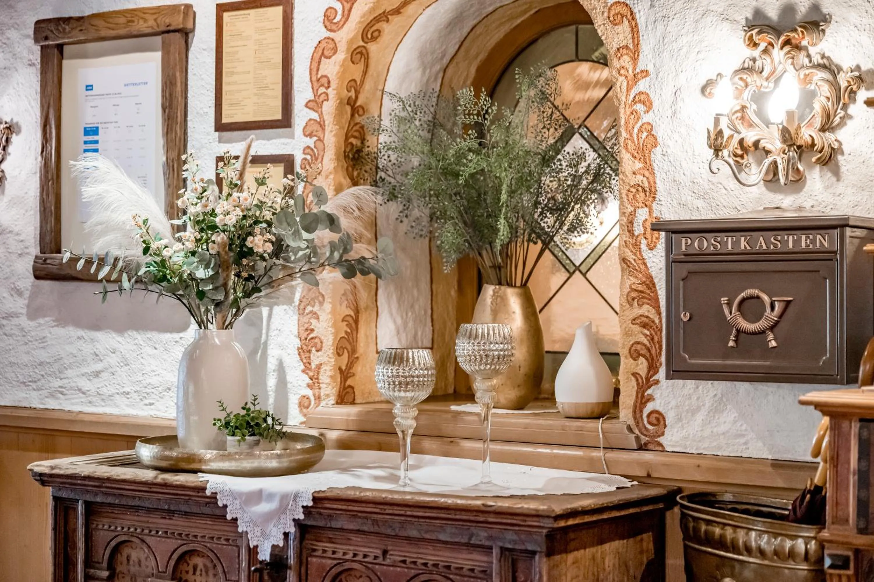 Lobby or reception in Hotel Almhof