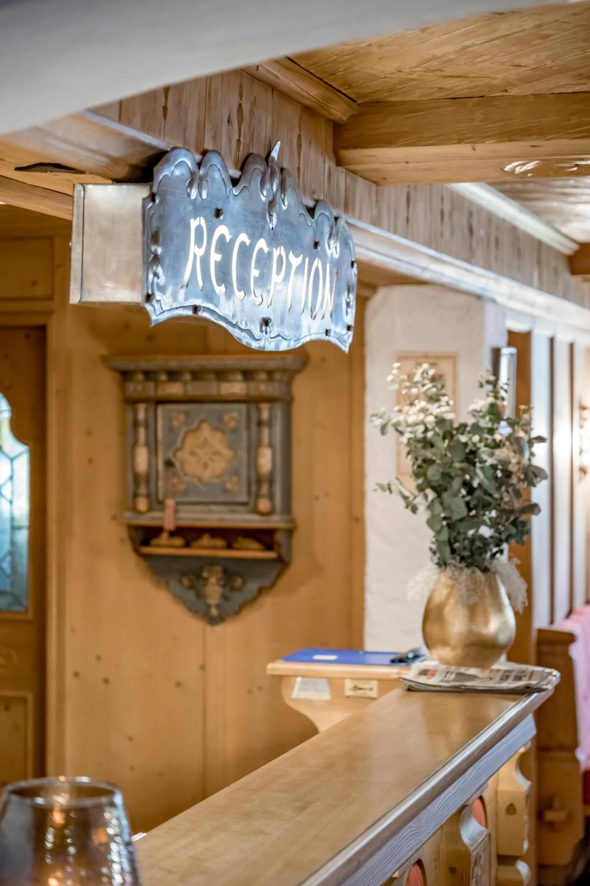 Lobby or reception in Hotel Almhof