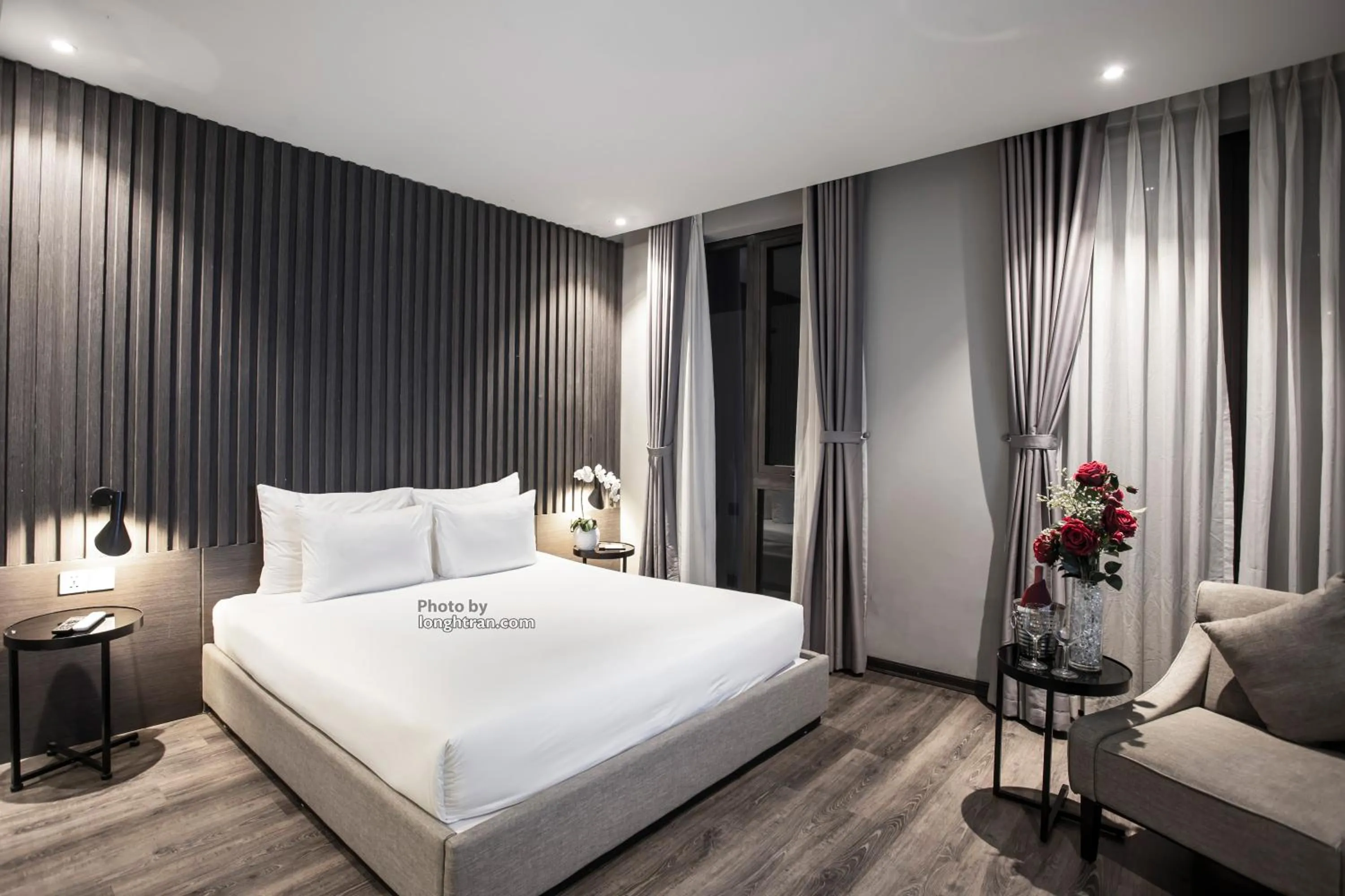 Bedroom, Bed in Grand Ocean Luxury Boutique - Infinity Rooftop Pool