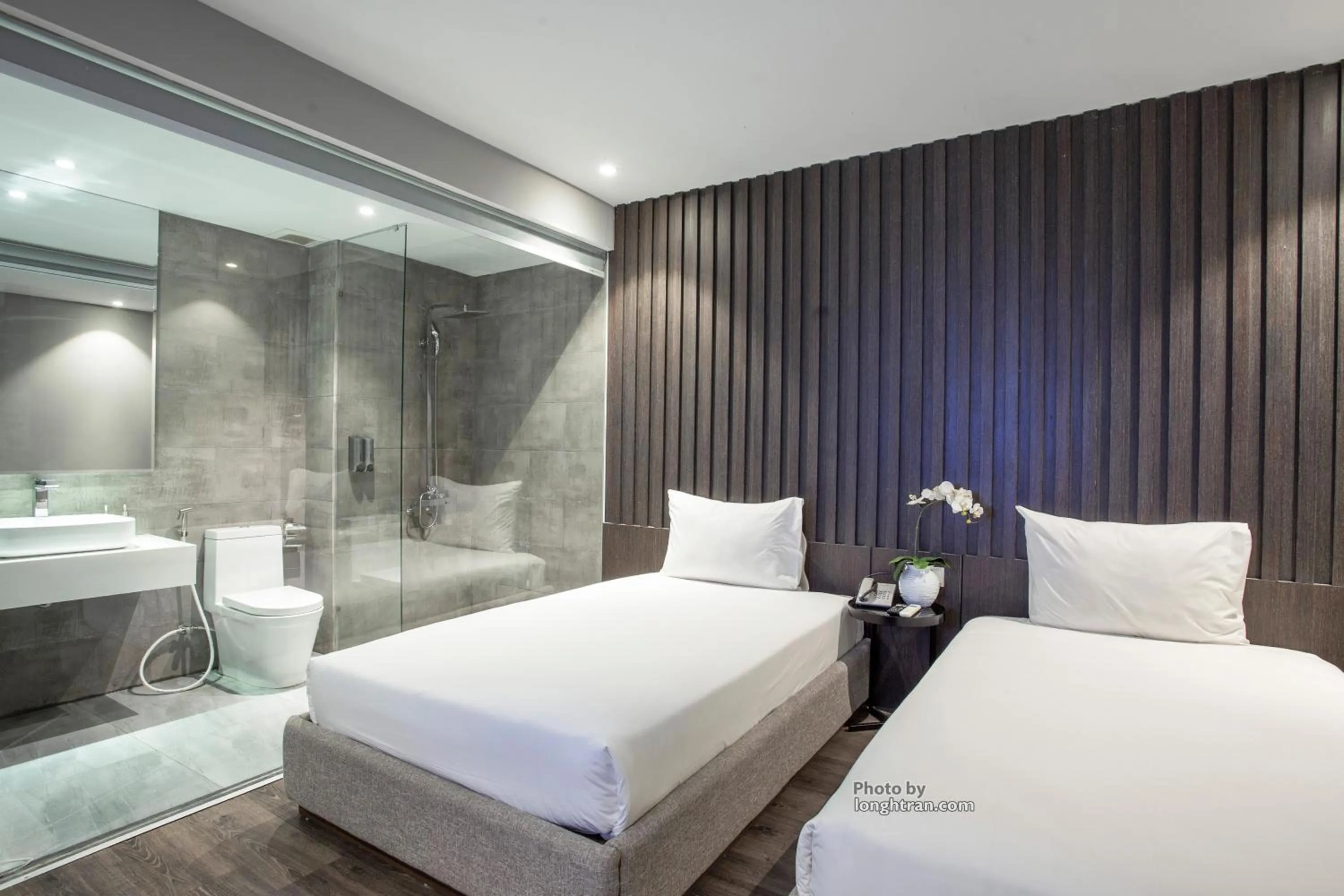 Property building, Bed in Grand Ocean Luxury Boutique - Infinity Rooftop Pool