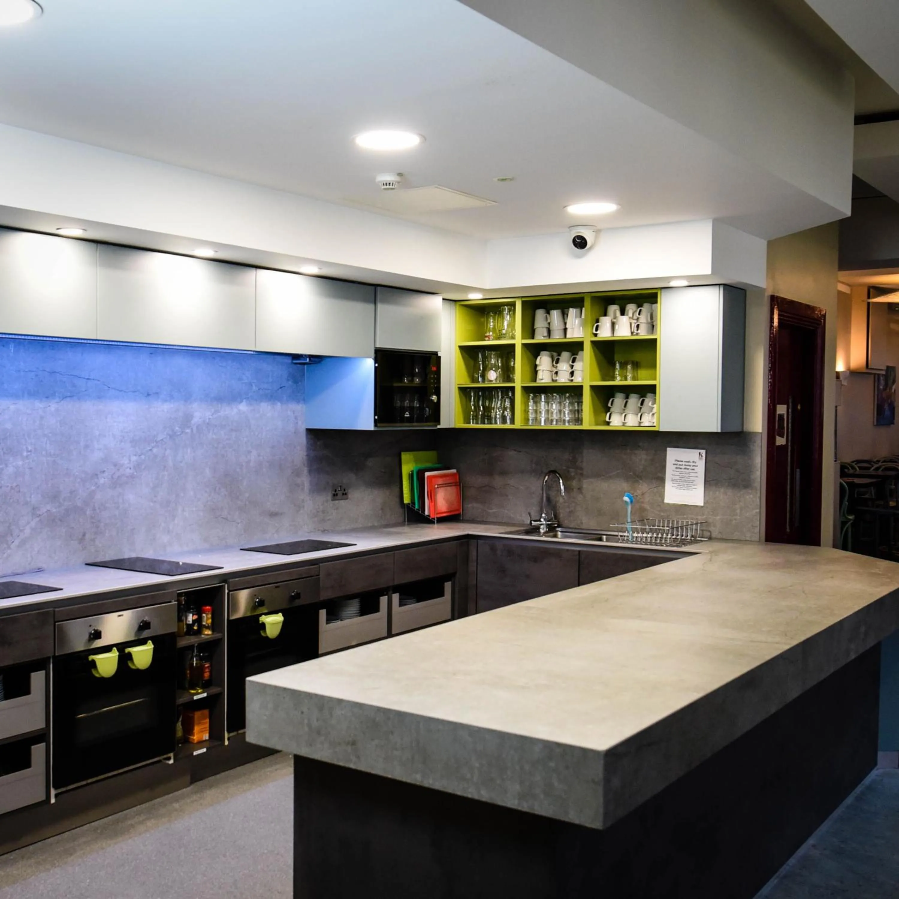 Kitchen or kitchenette in Kinlay Hostel Eyre Square - Best Hostel in Ireland 2025