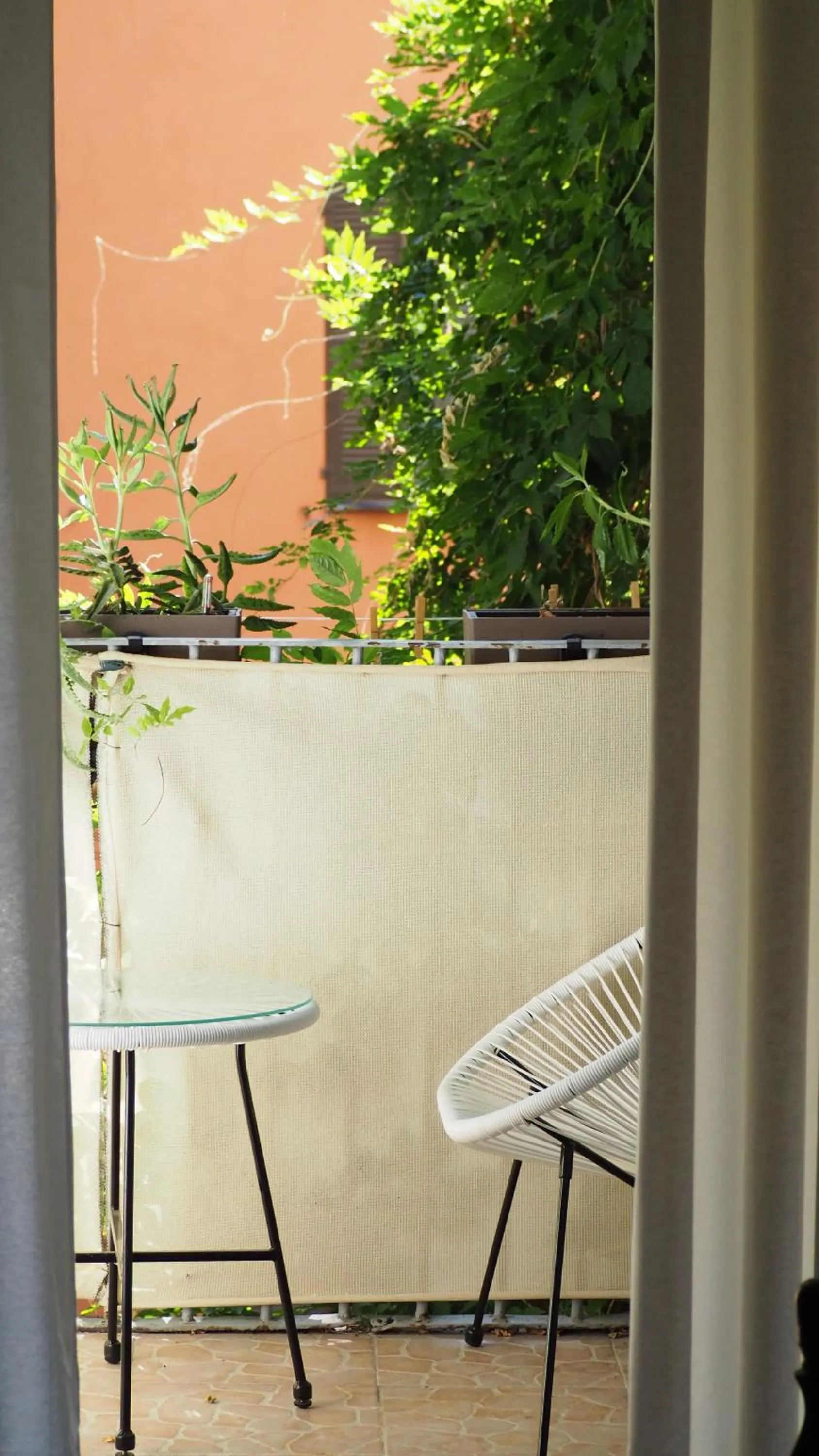 Patio in Hotel Central Bastia