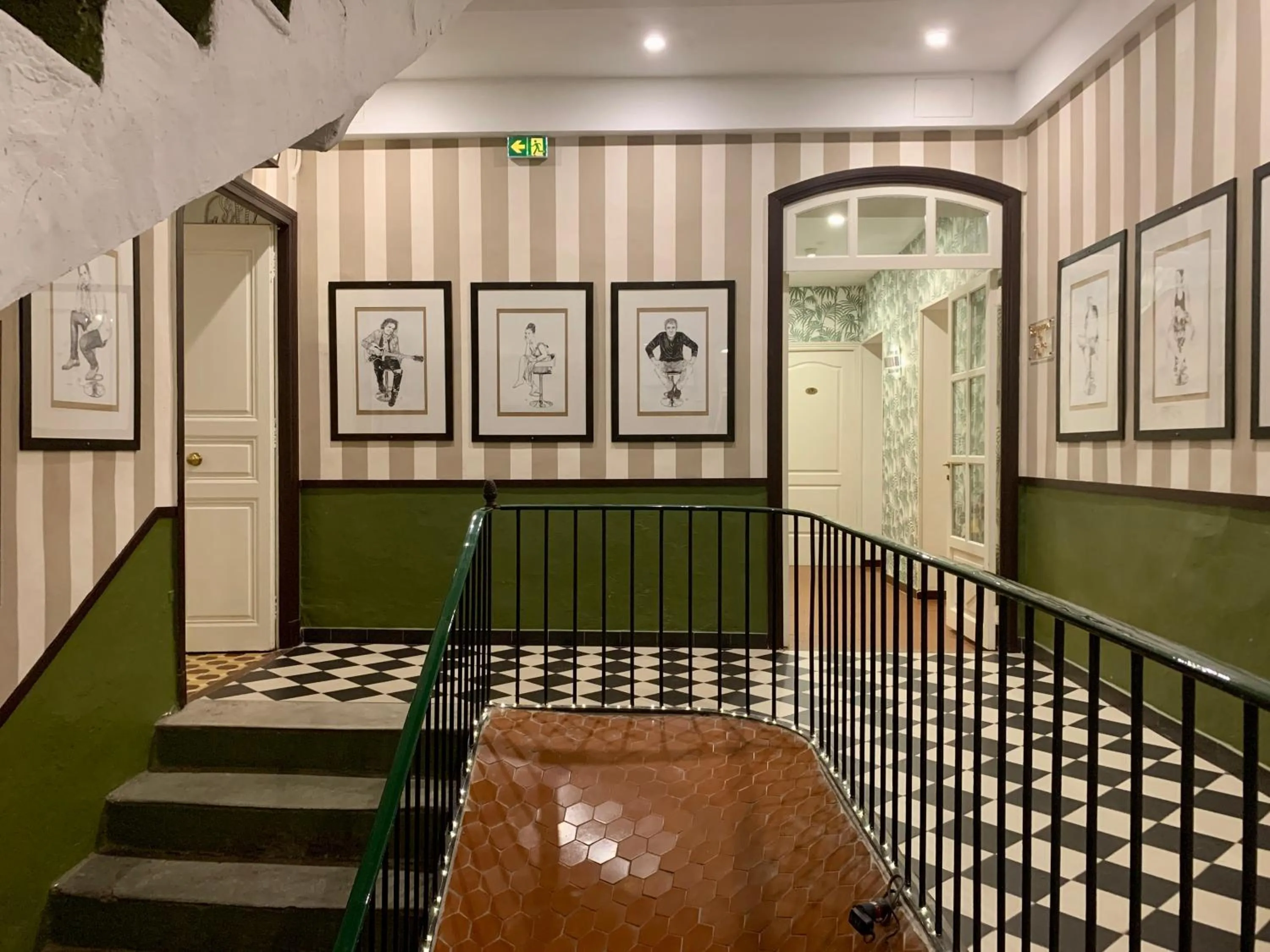 Decorative detail in Hotel Central Bastia