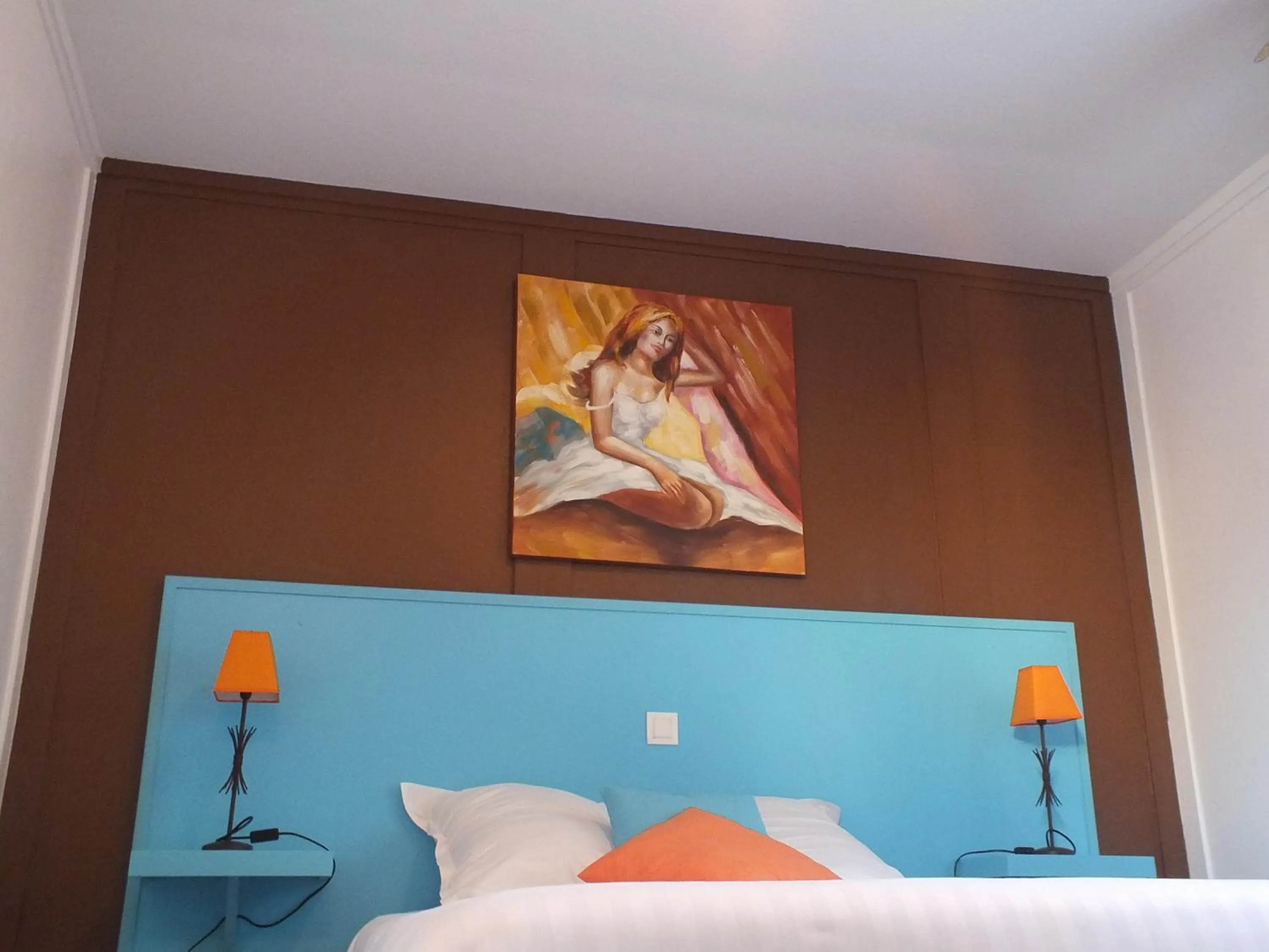 Bedroom, Bed in Hotel Restaurant Le Manguier