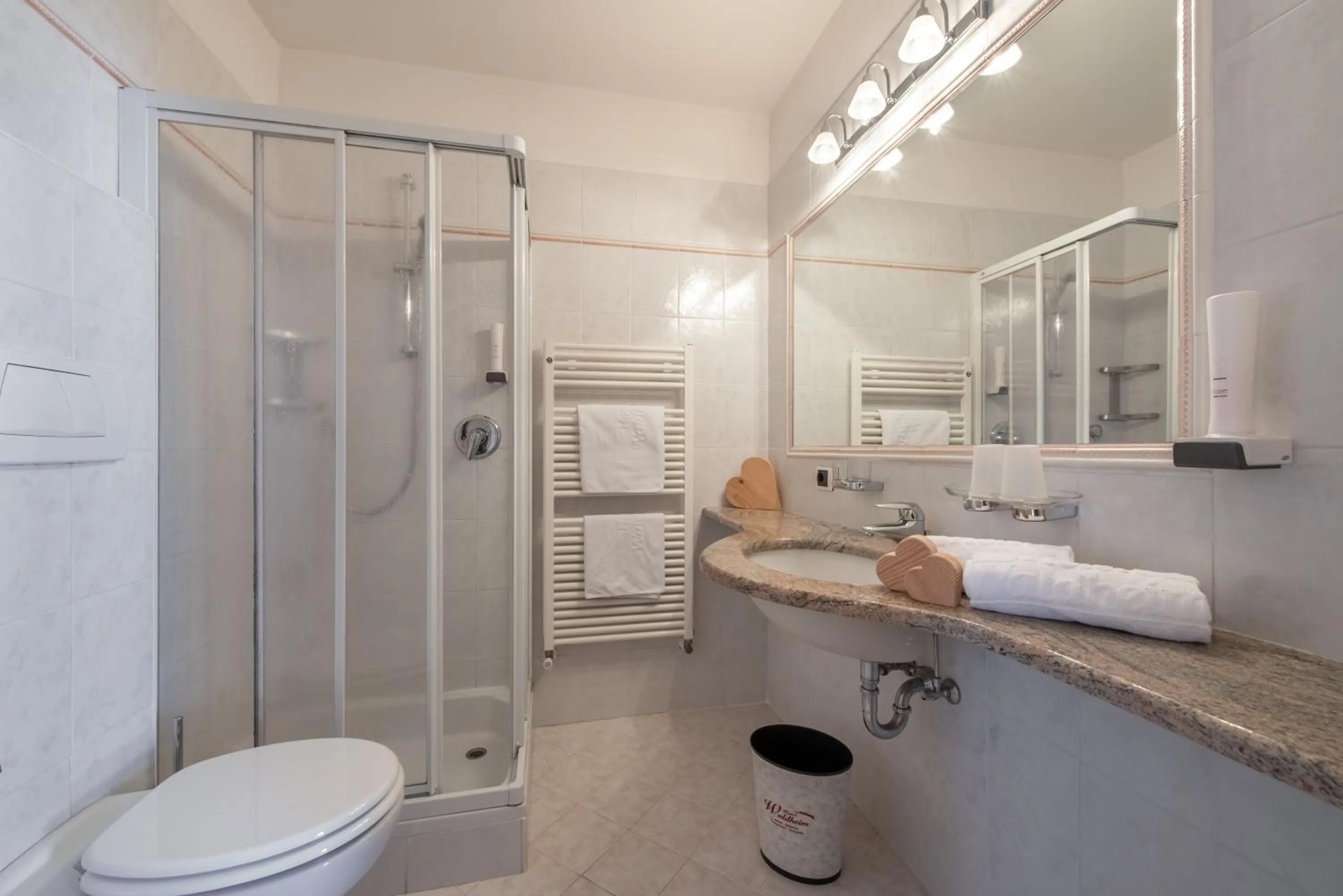 Bathroom in Naturhotel Waldheim