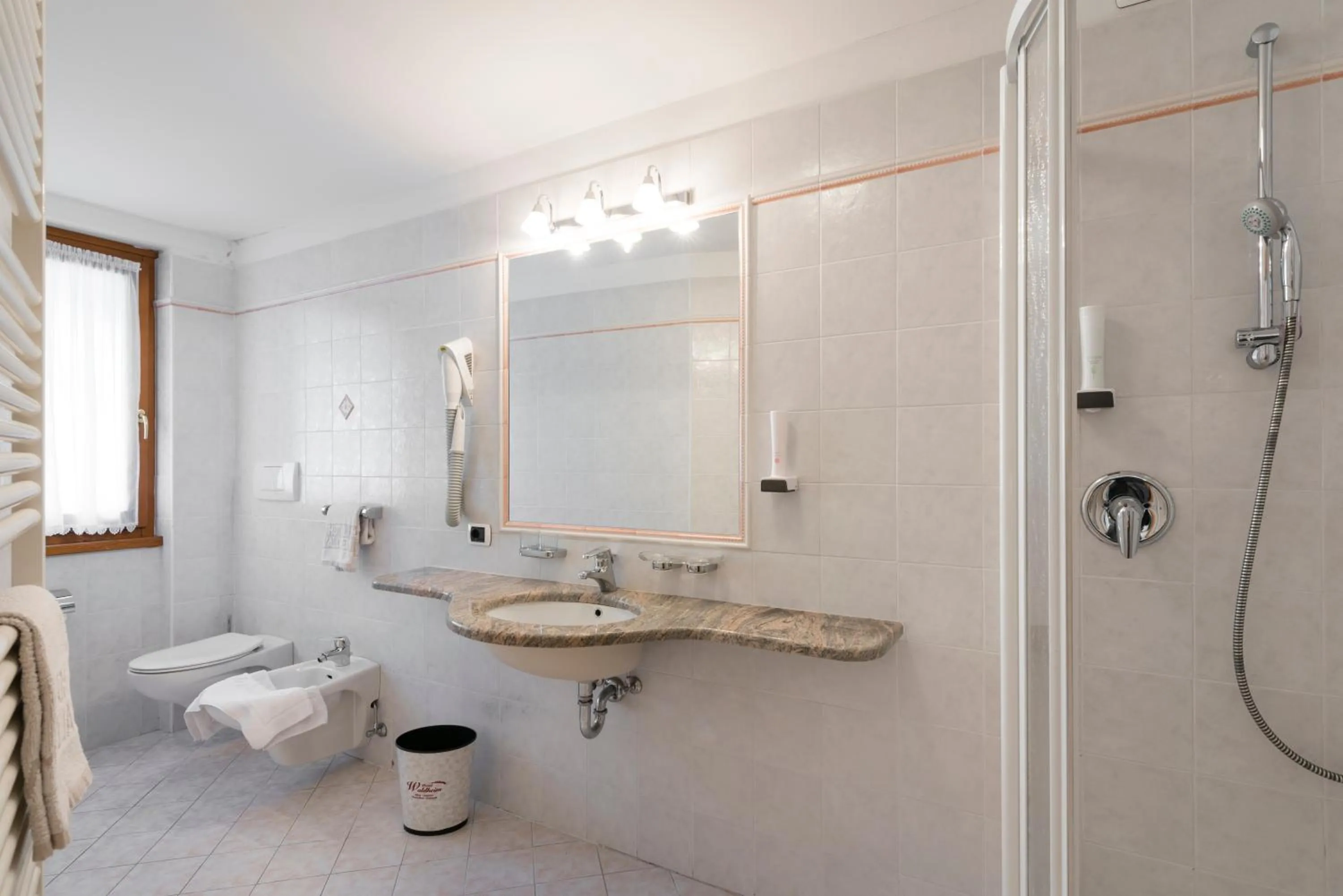 Bathroom in Naturhotel Waldheim