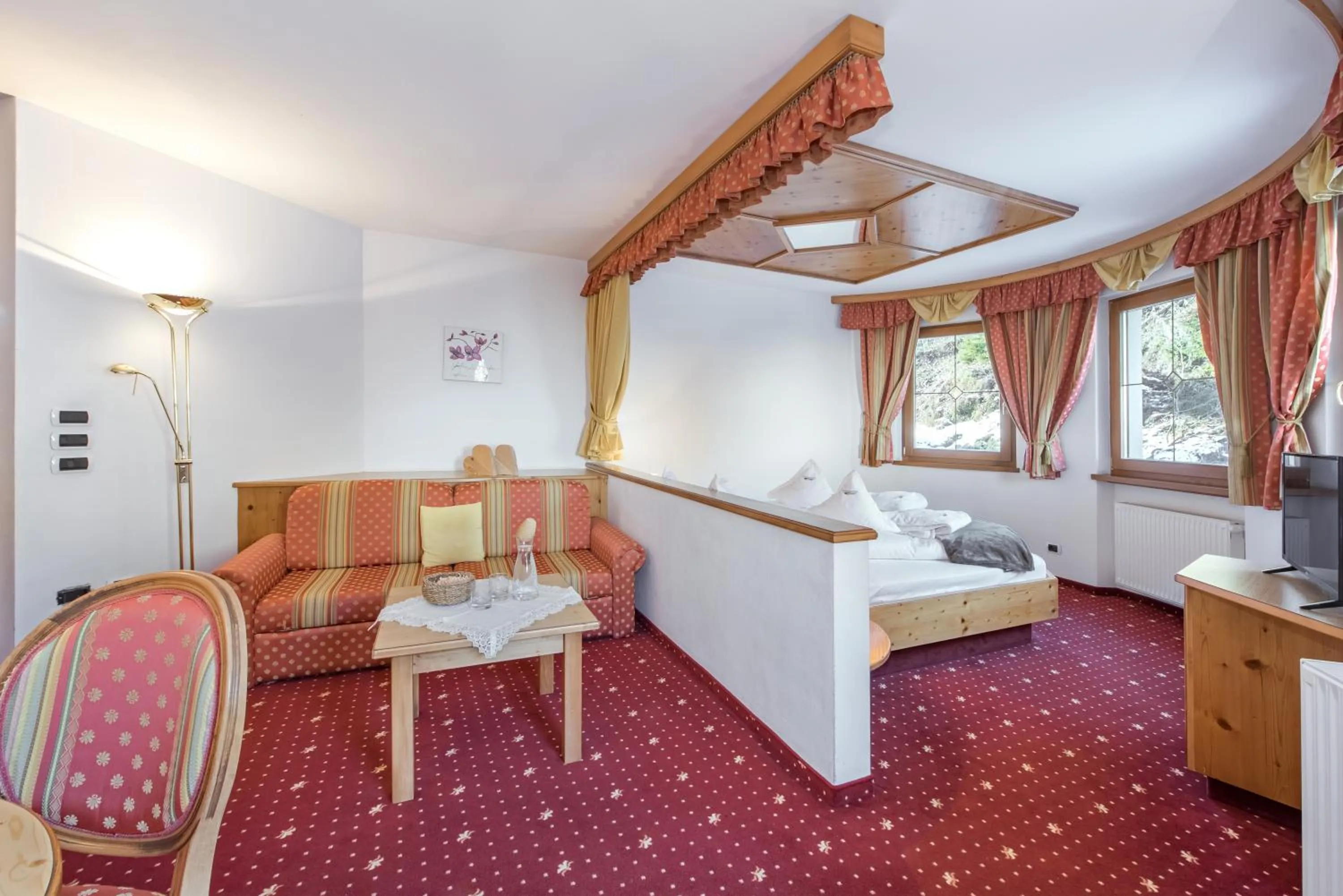 Photo of the whole room, Bed in Naturhotel Waldheim