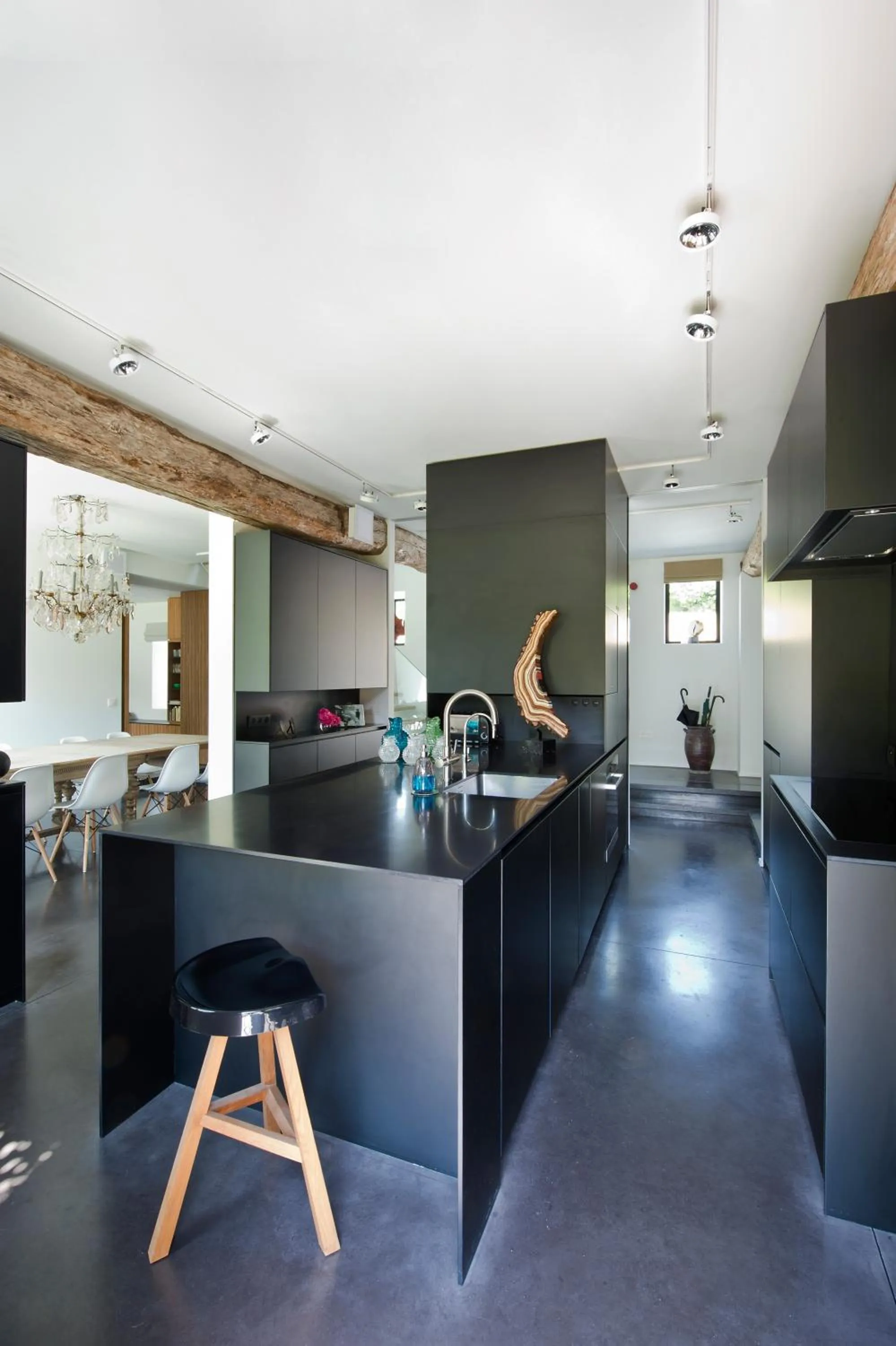 Kitchen or kitchenette in B&B Park7 Wavre - Leuven