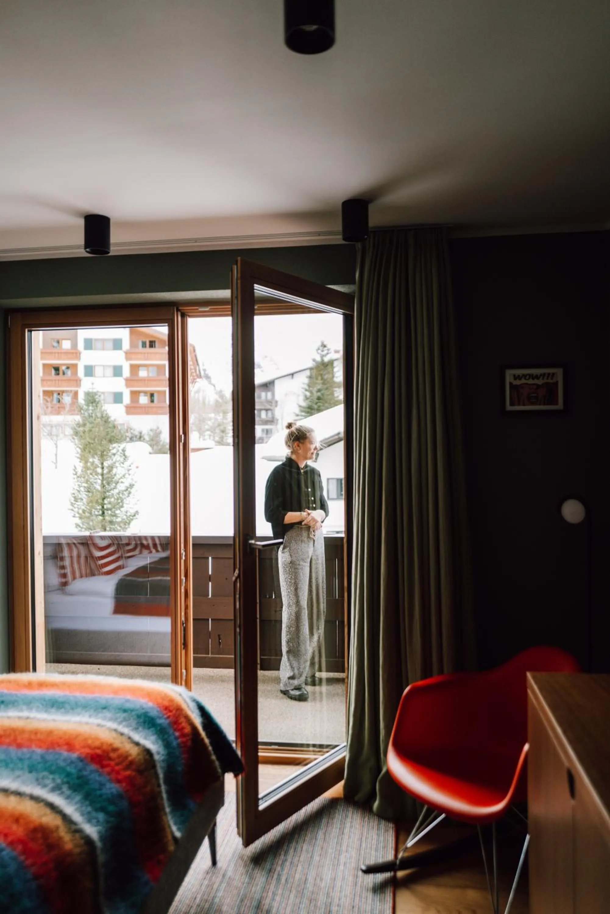 Balcony/Terrace, Bed in Appart Hotel Knappaboda