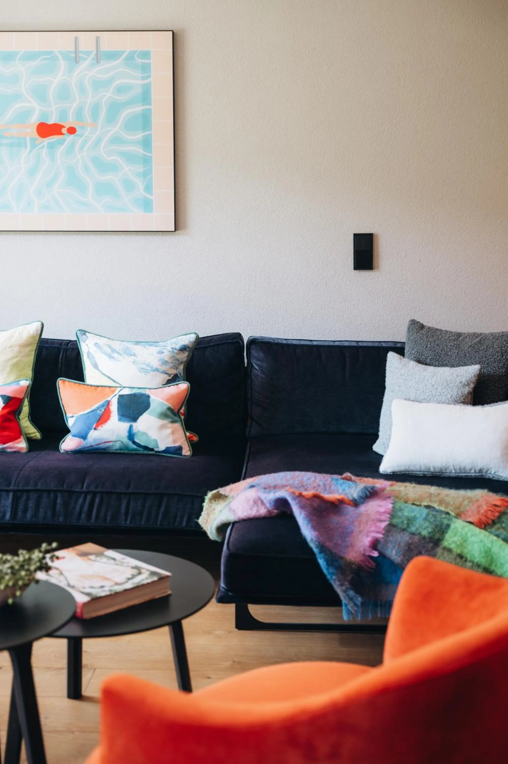 Living room in Appart Hotel Knappaboda