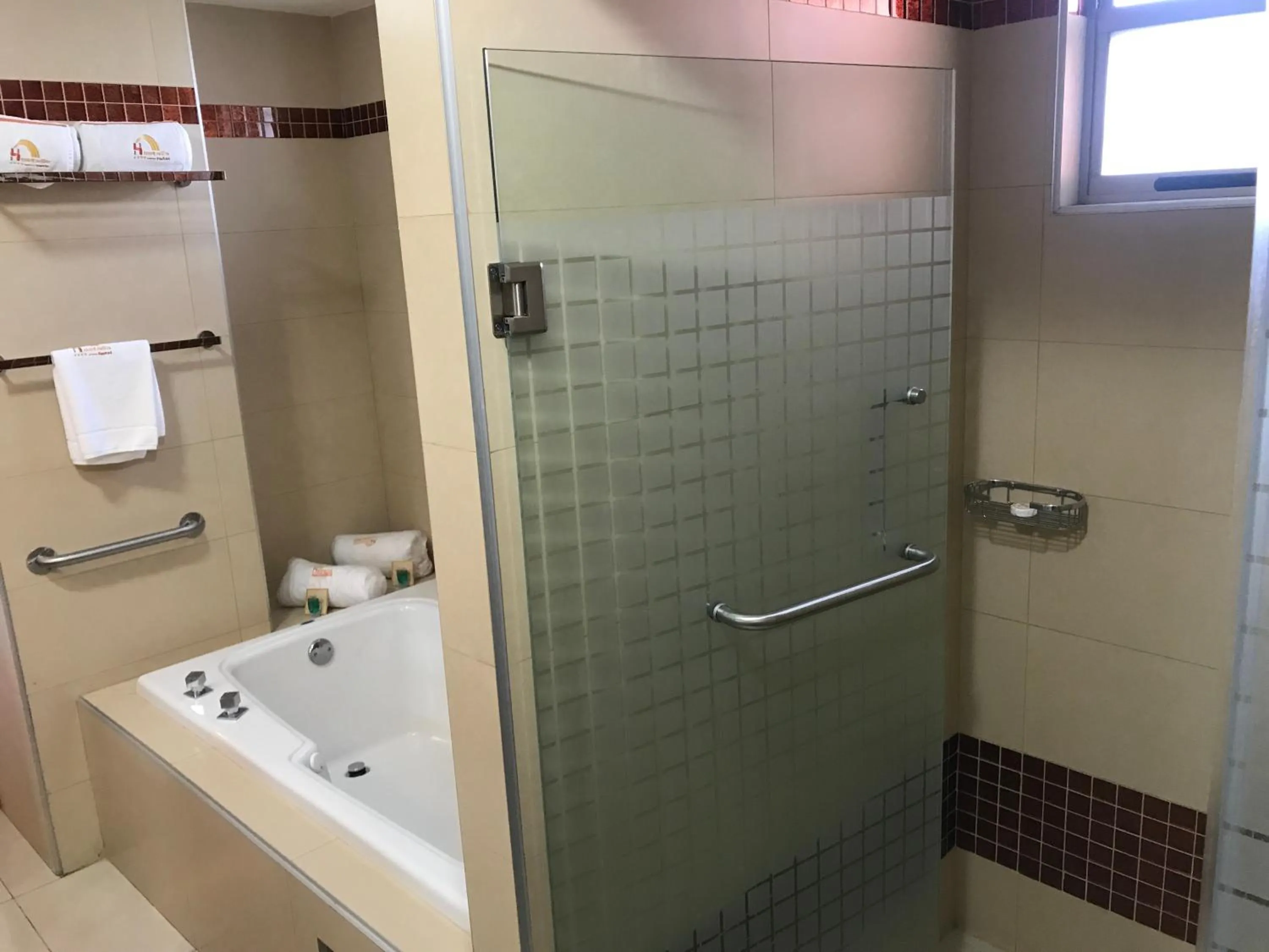 Shower in Hostalia Hotel Expo & Business Class