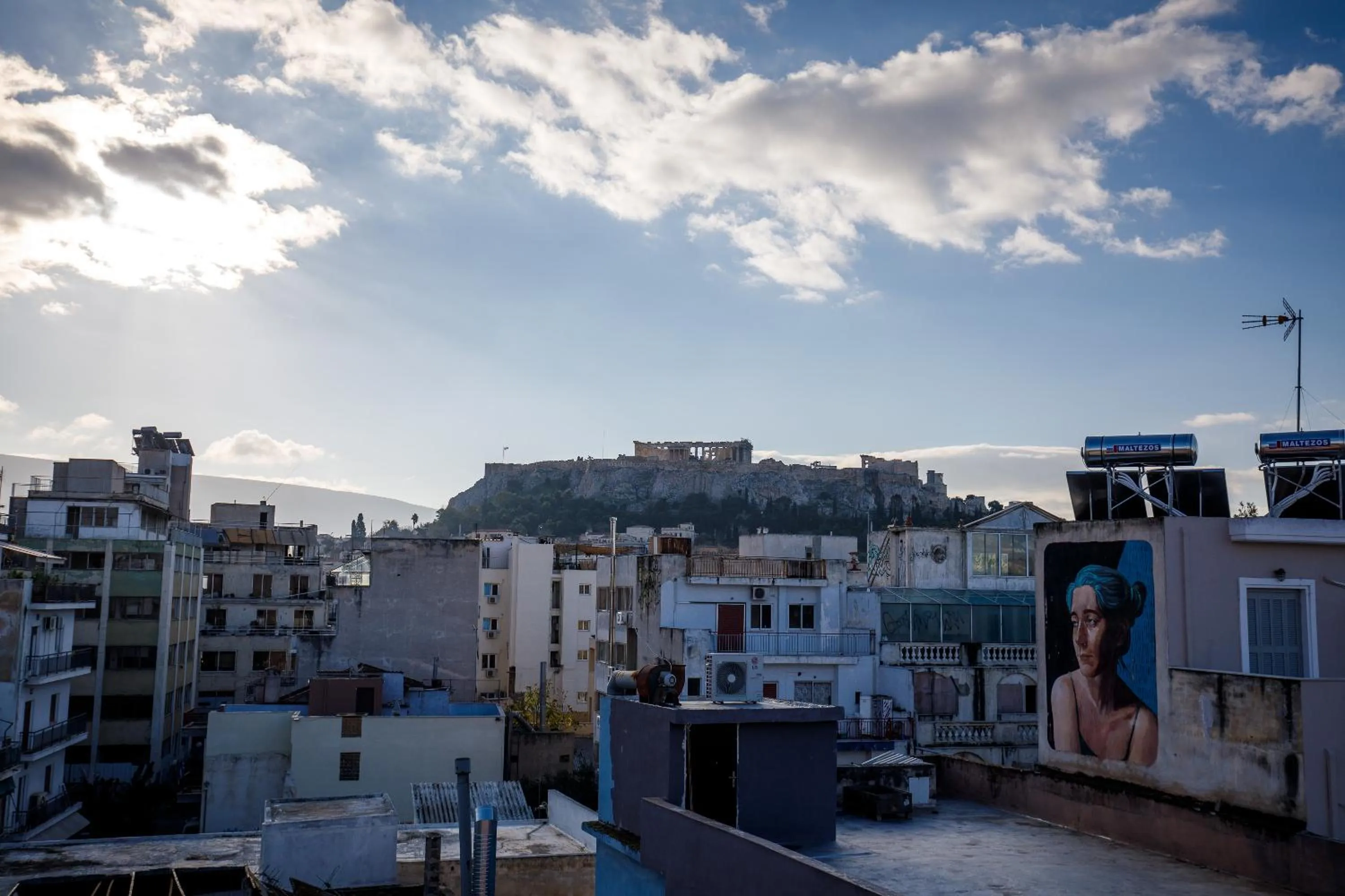 Landmark view in Central Stay Athens