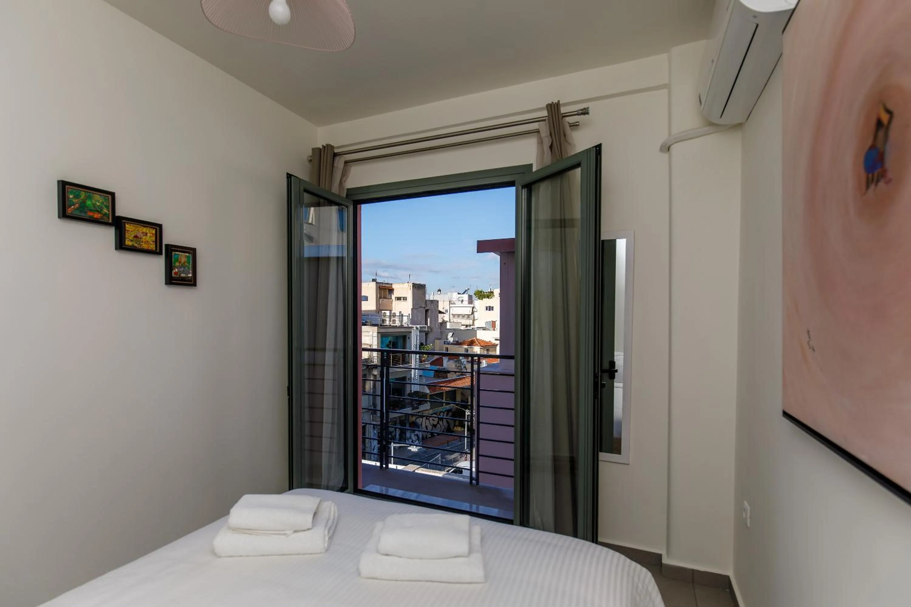 Balcony/Terrace, Bed in Central Stay Athens