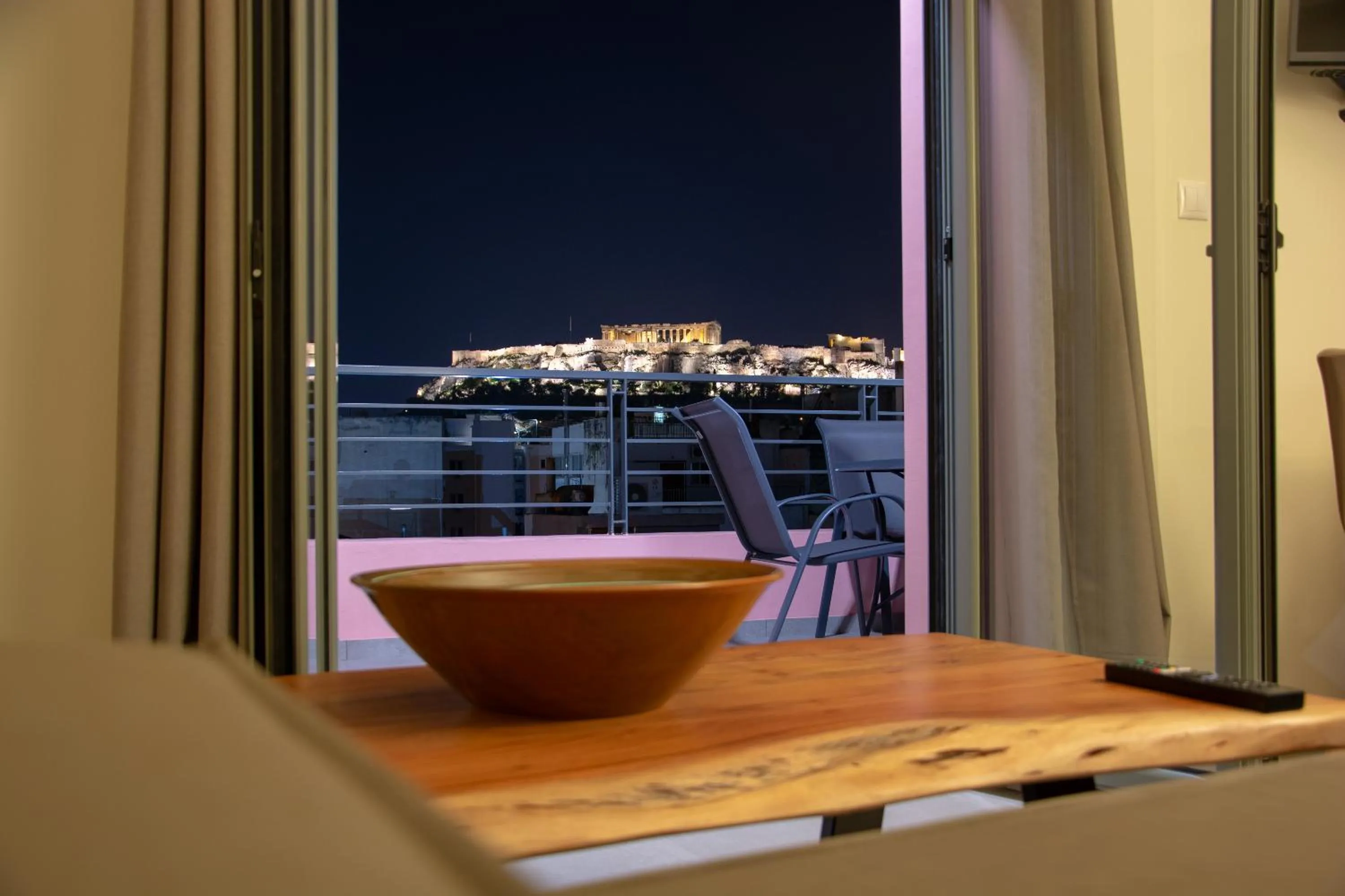 Night in Central Stay Athens