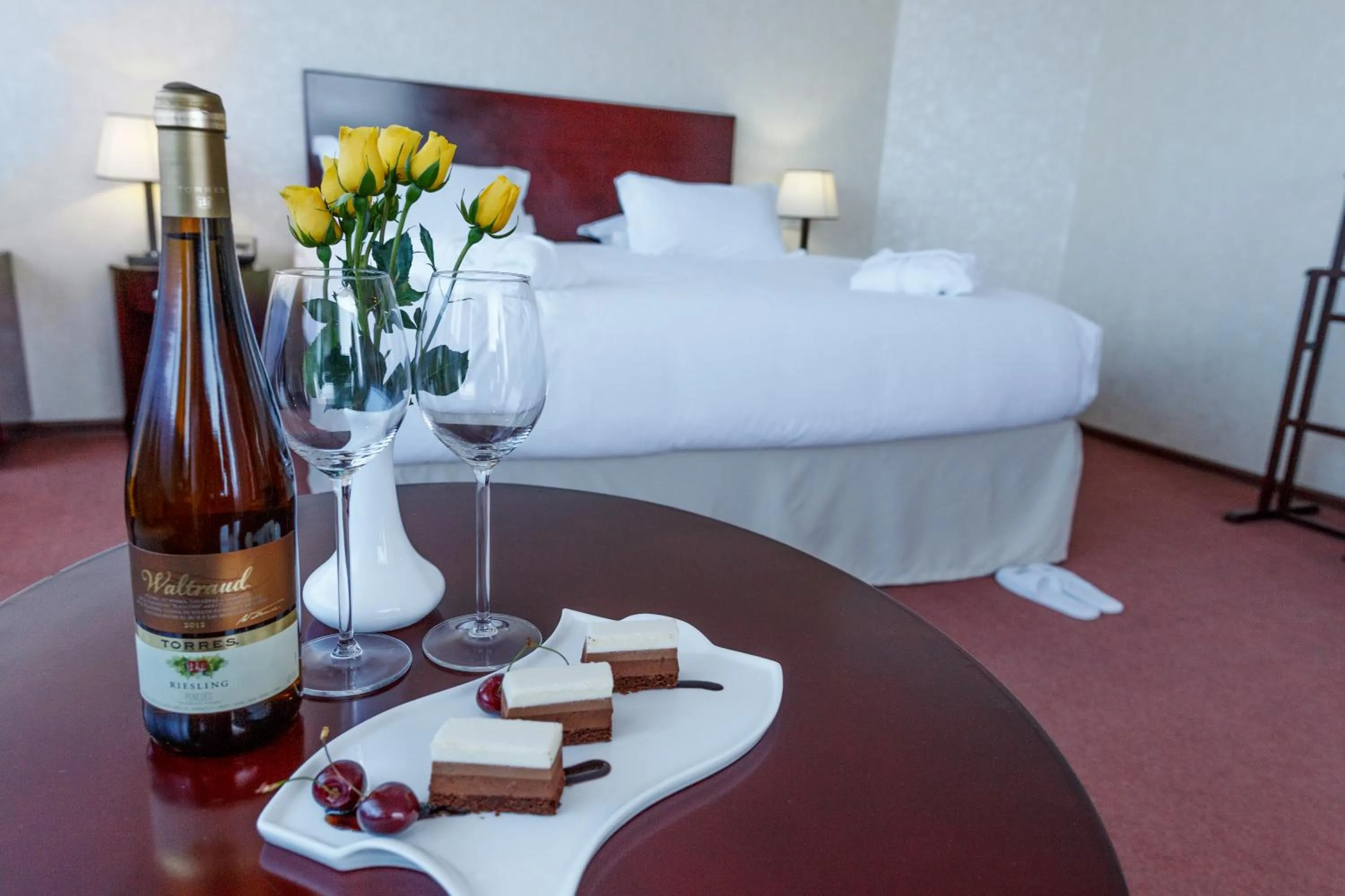 Bed in Smart Hotel Bishkek