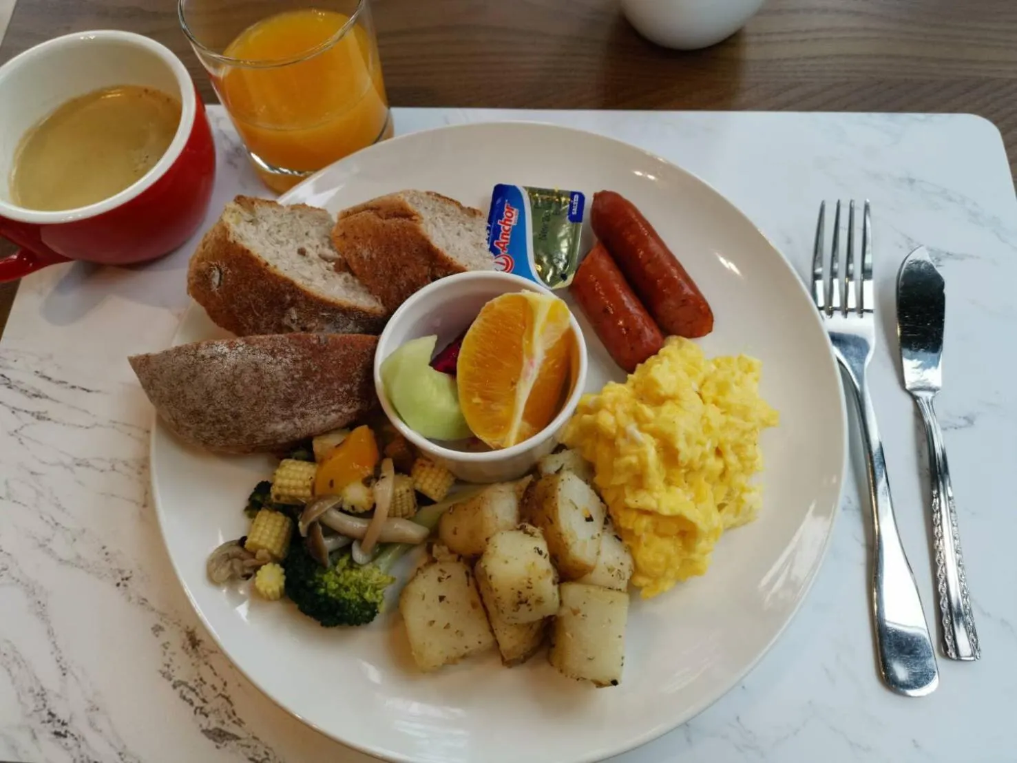 Food close-up in Grange Inn