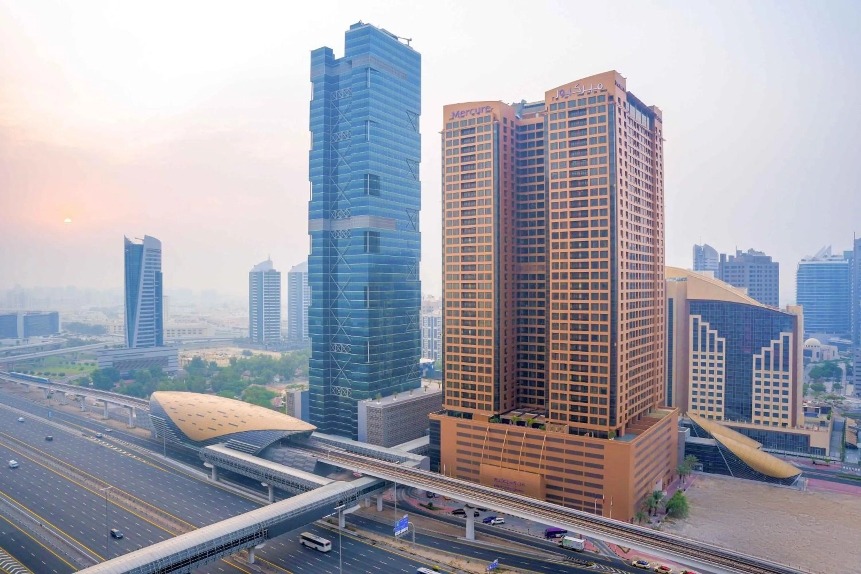 Property building in Mercure Dubai Barsha Heights Hotel Suites And Apartments
